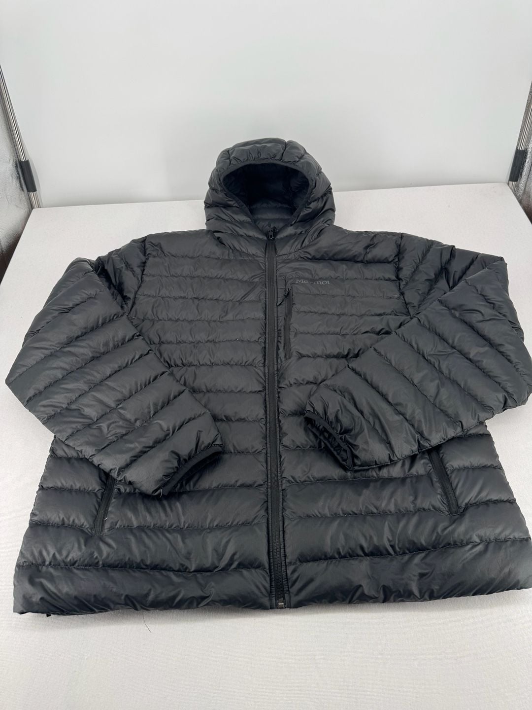 Marmot Down Jacket Size XXL Black Puffer Hooded 3