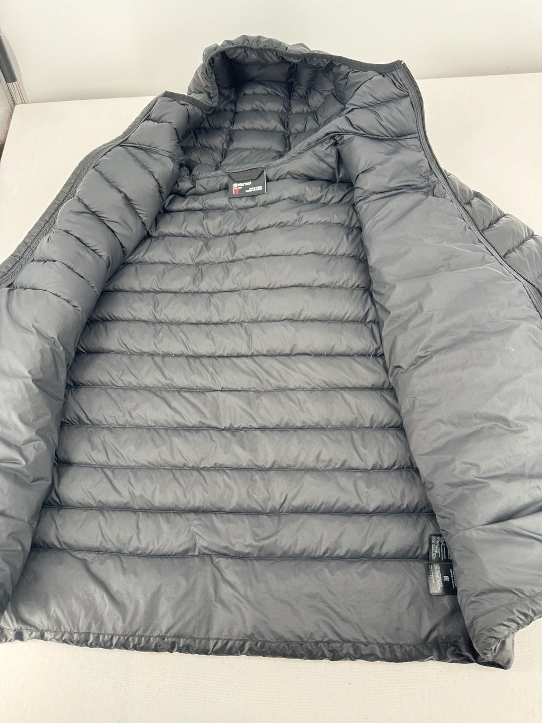 Marmot Down Jacket Size XXL Black Puffer Hooded 8