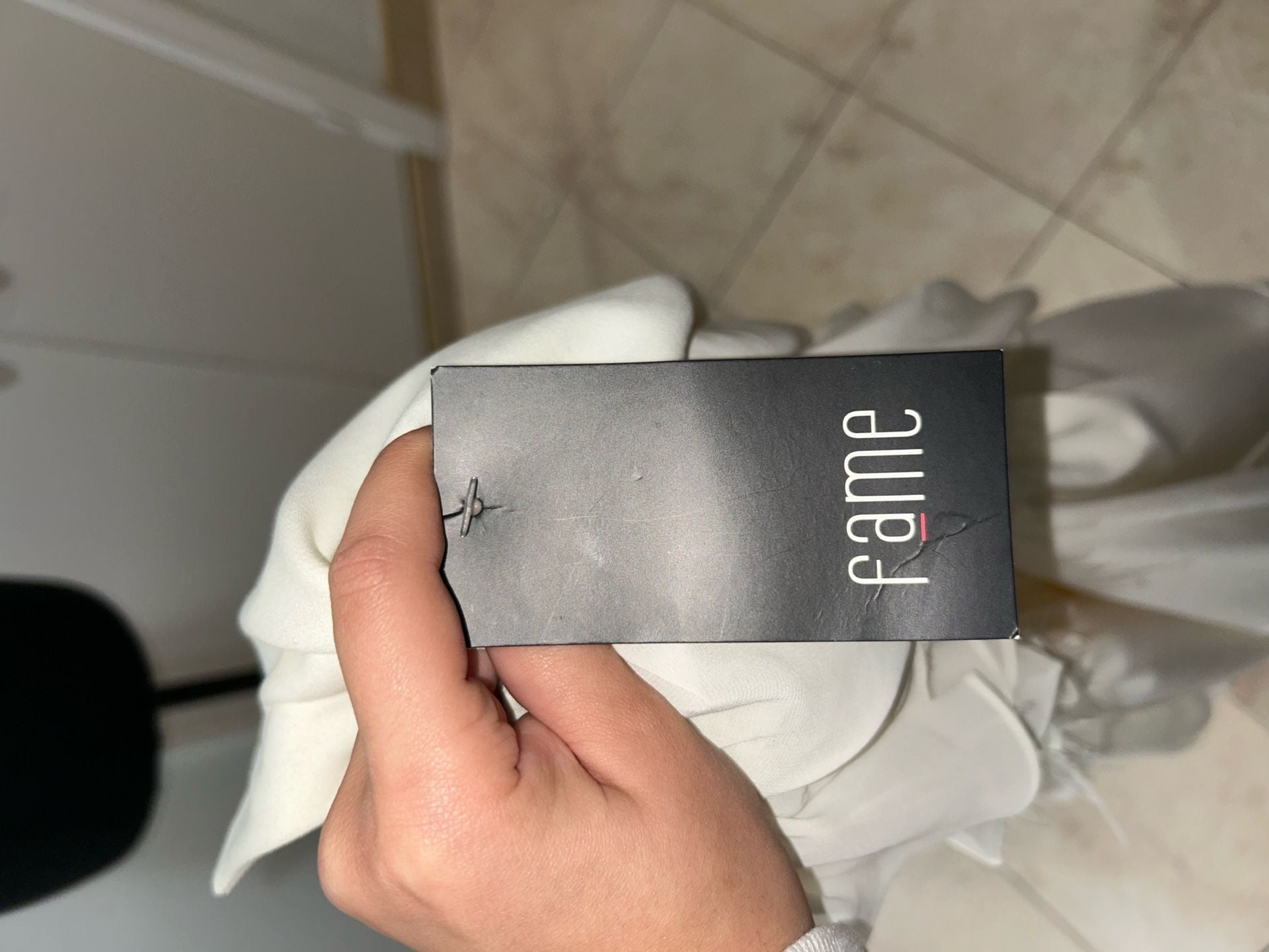 Ruffled Feather Midi Dress White Long Sleeve Mock Neck 9