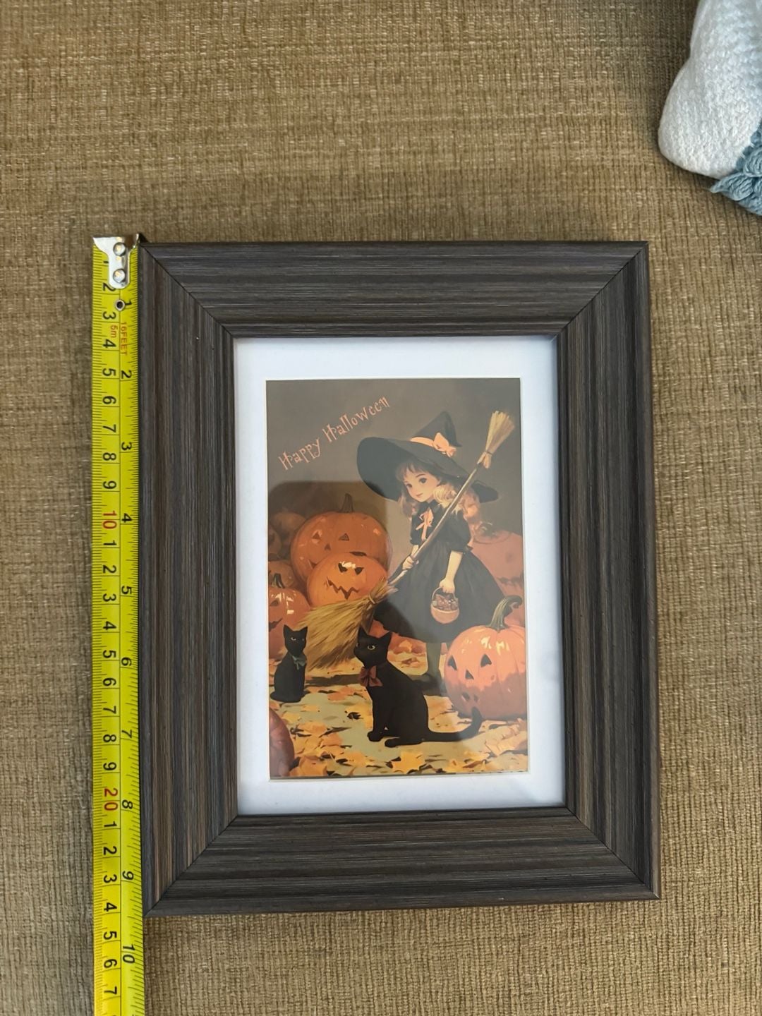 Vintage Style Happy Halloween Witch Framed Art 4