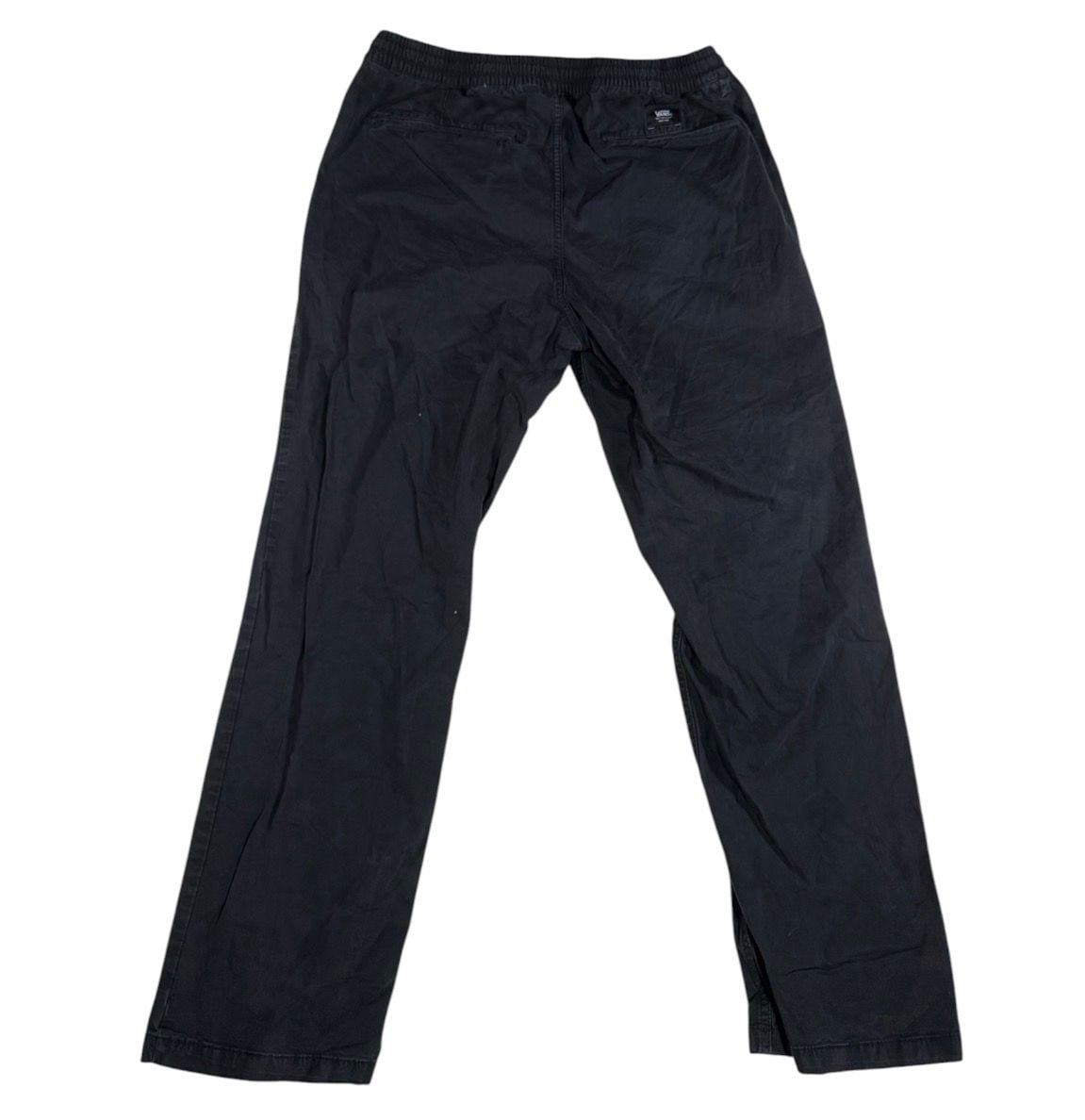 Vans Range Elastic Pants Size Large Black Relaxed Fit Casual 3