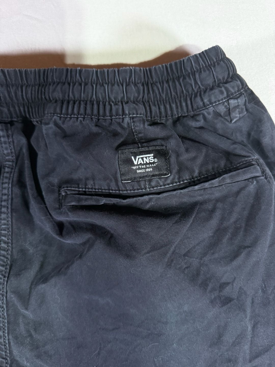 Vans Range Elastic Pants Size Large Black Relaxed Fit Casual 4