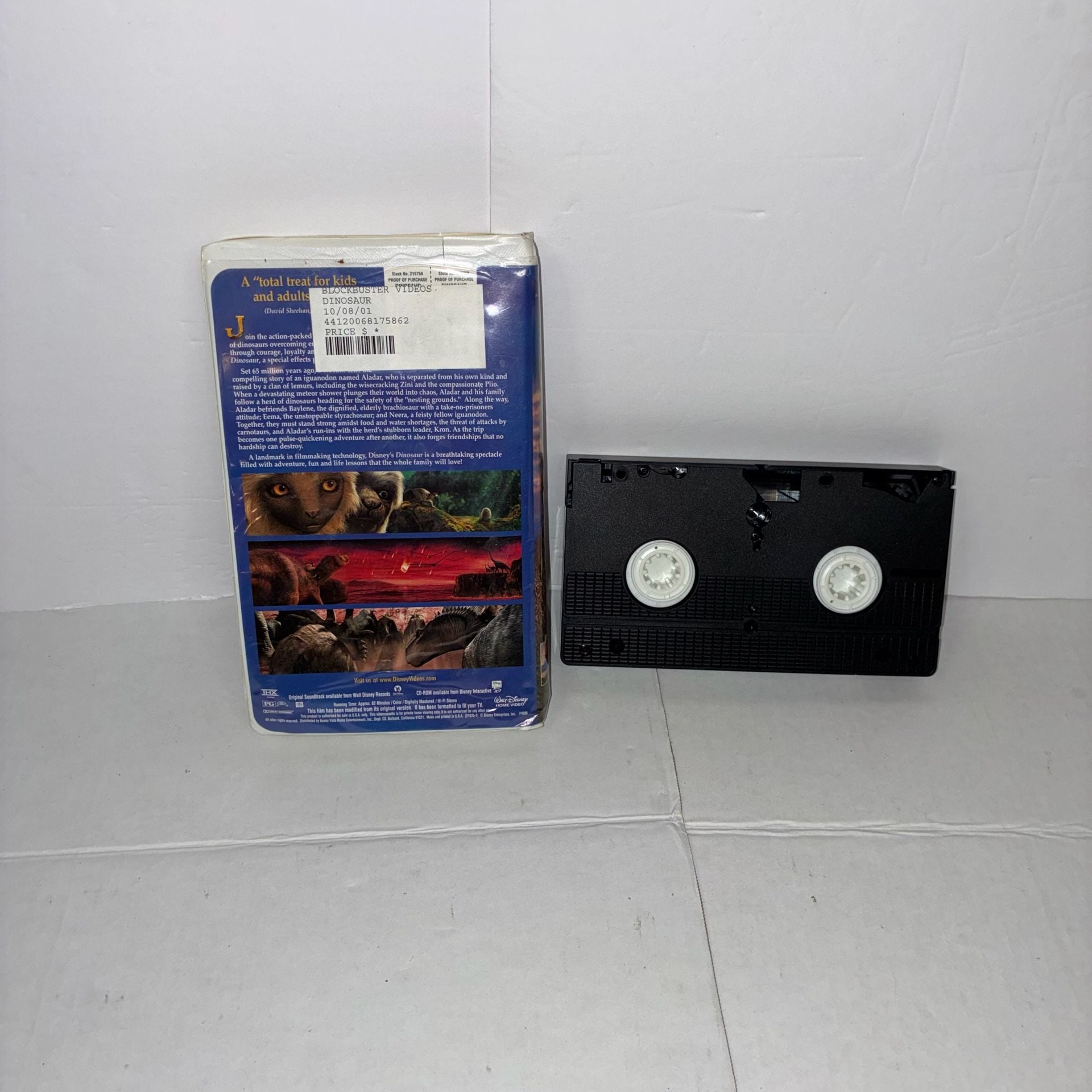 Walt Disney Dinosaur VHS Tape Clamshell Case 2