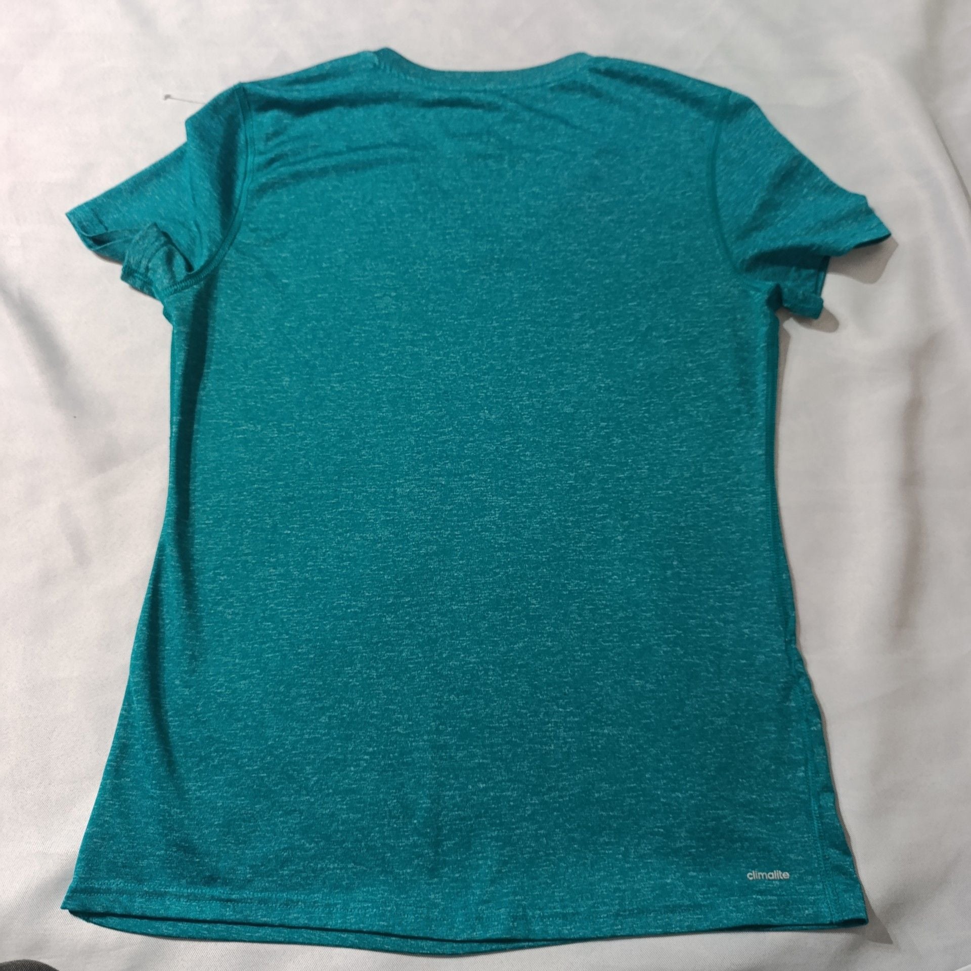 Adidas Ultimate Tee Size M Teal V-Neck Athletic Shirt 5