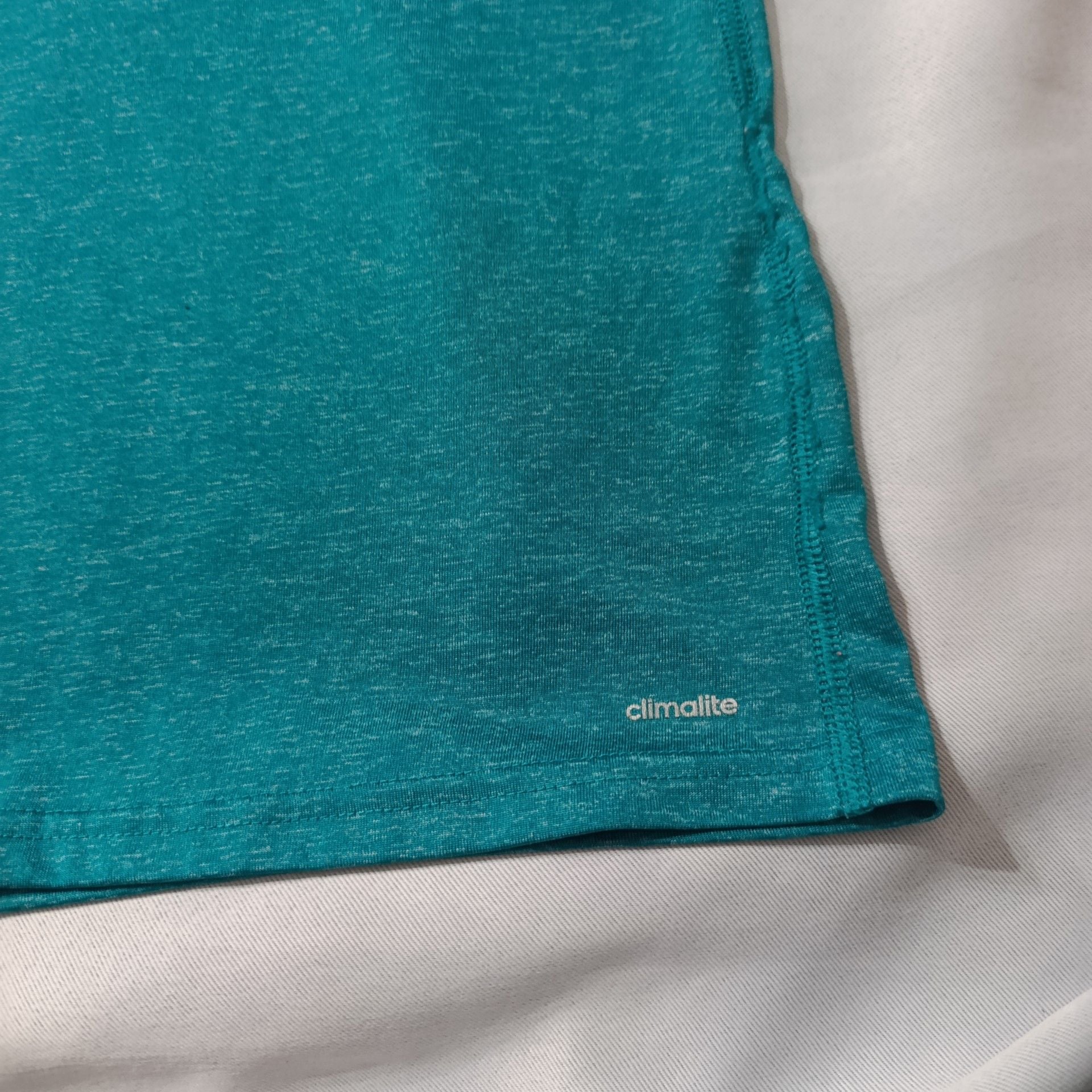 Adidas Ultimate Tee Size M Teal V-Neck Athletic Shirt 6