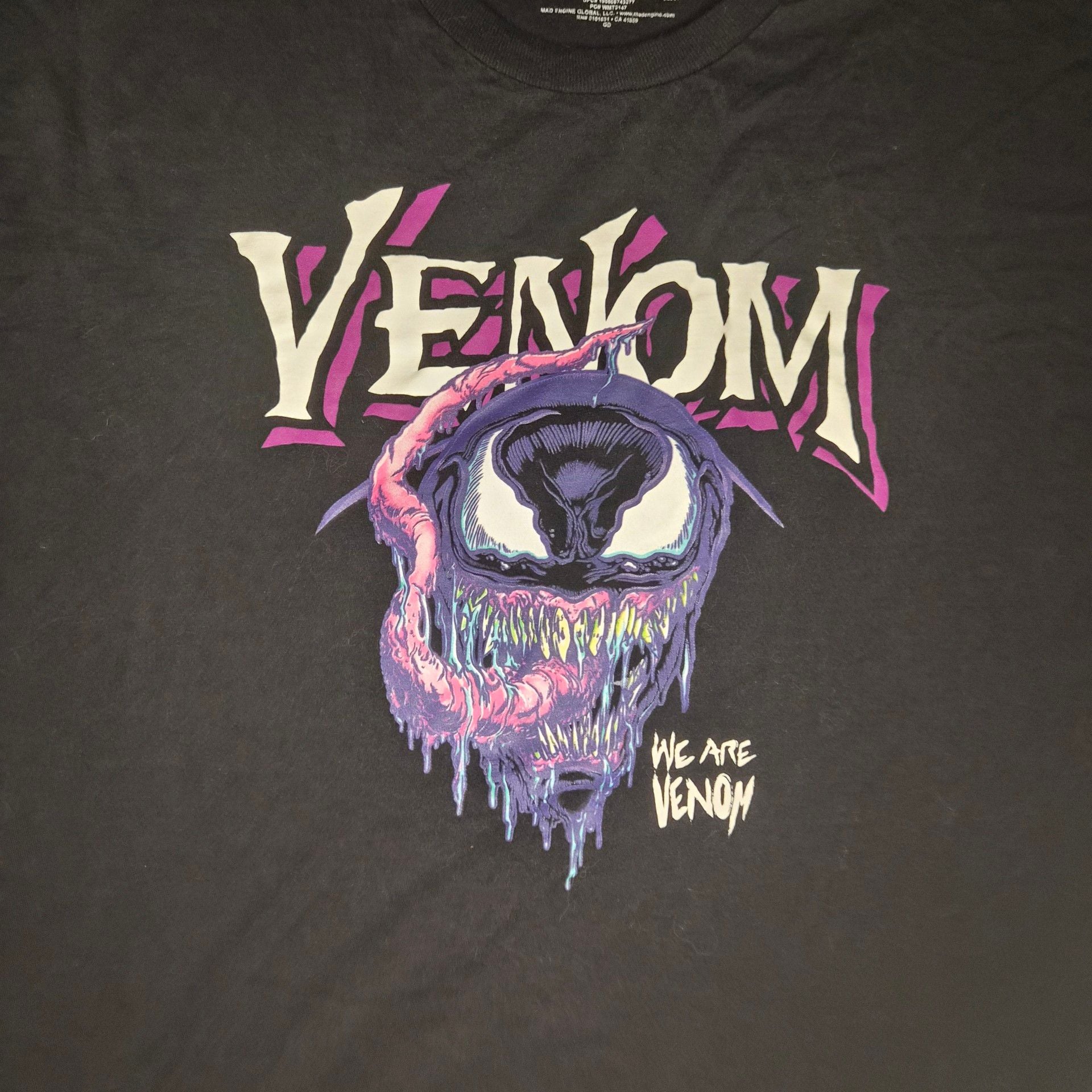 Marvel Venom Graphic T-Shirt XL Black We Are Venom Tee Unisex size XL 2