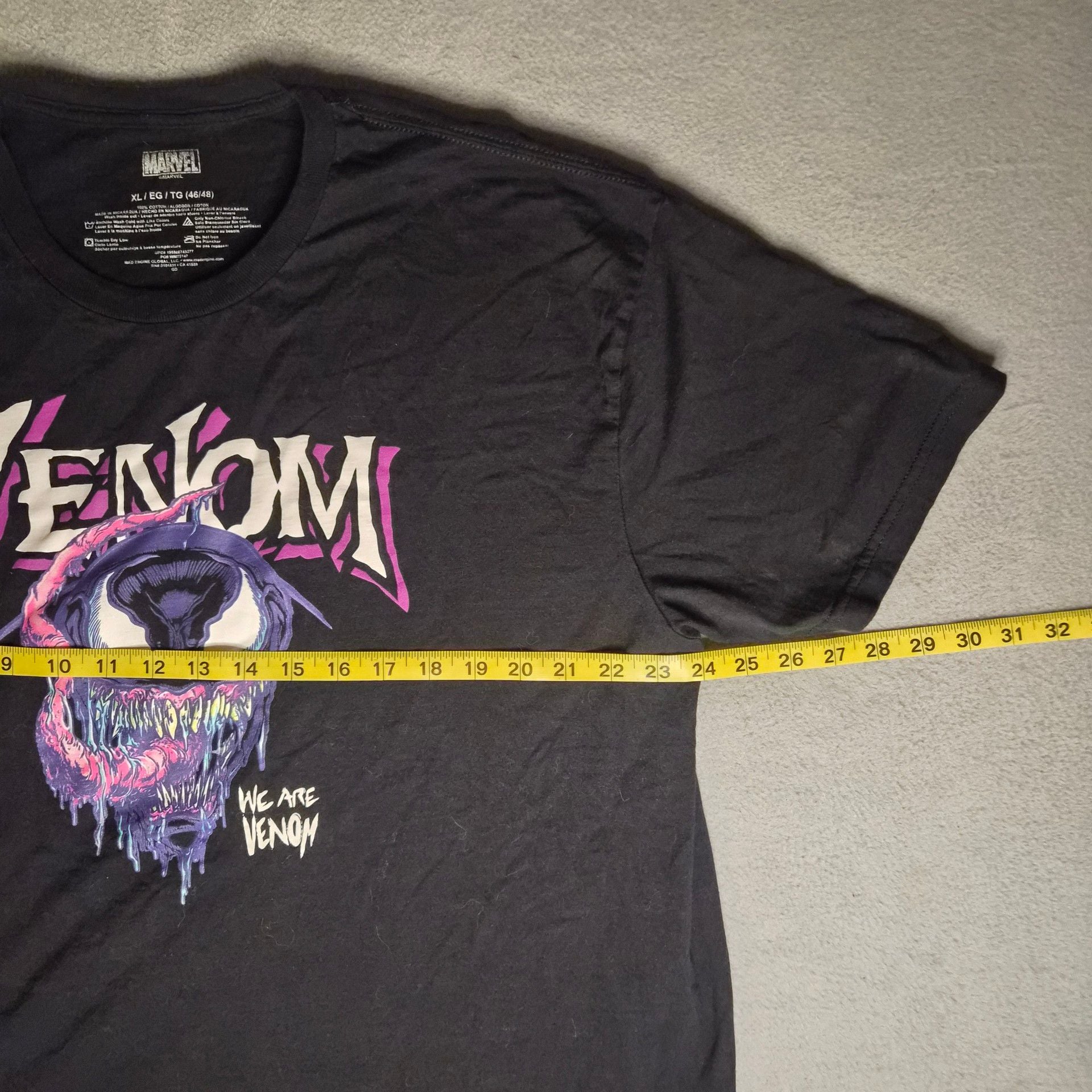 Marvel Venom Graphic T-Shirt XL Black We Are Venom Tee Unisex size XL 6