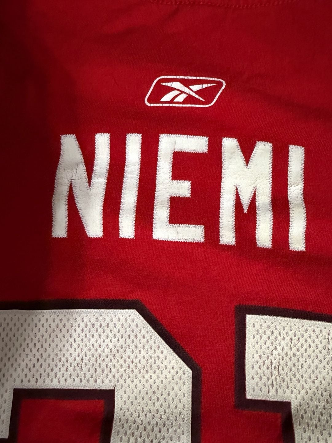 Reebok Chicago Blackhawks Niemi 31 T-Shirt Red NHL Hockey Graphic Tee 8