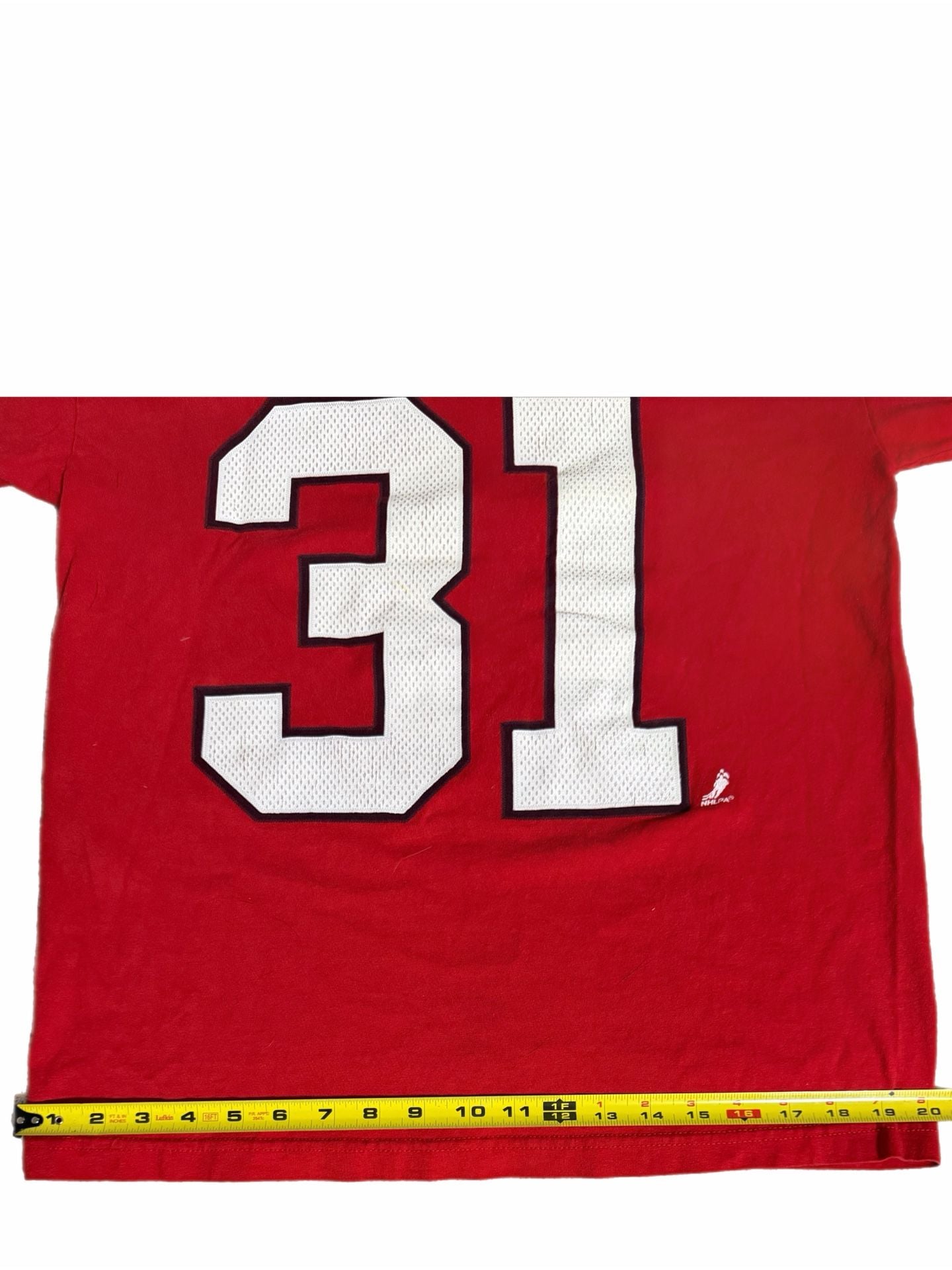 Reebok Chicago Blackhawks Niemi 31 T-Shirt Red NHL Hockey Graphic Tee 11
