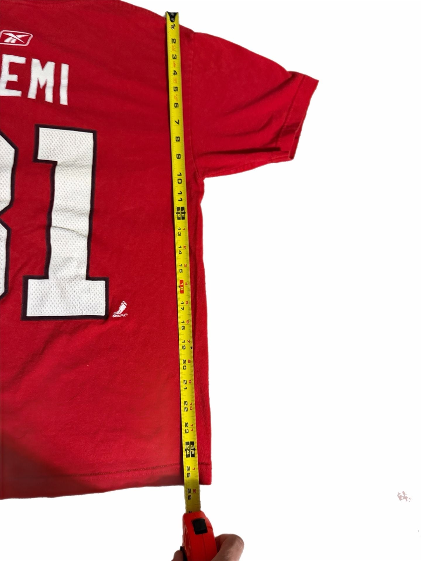 Reebok Chicago Blackhawks Niemi 31 T-Shirt Red NHL Hockey Graphic Tee 12