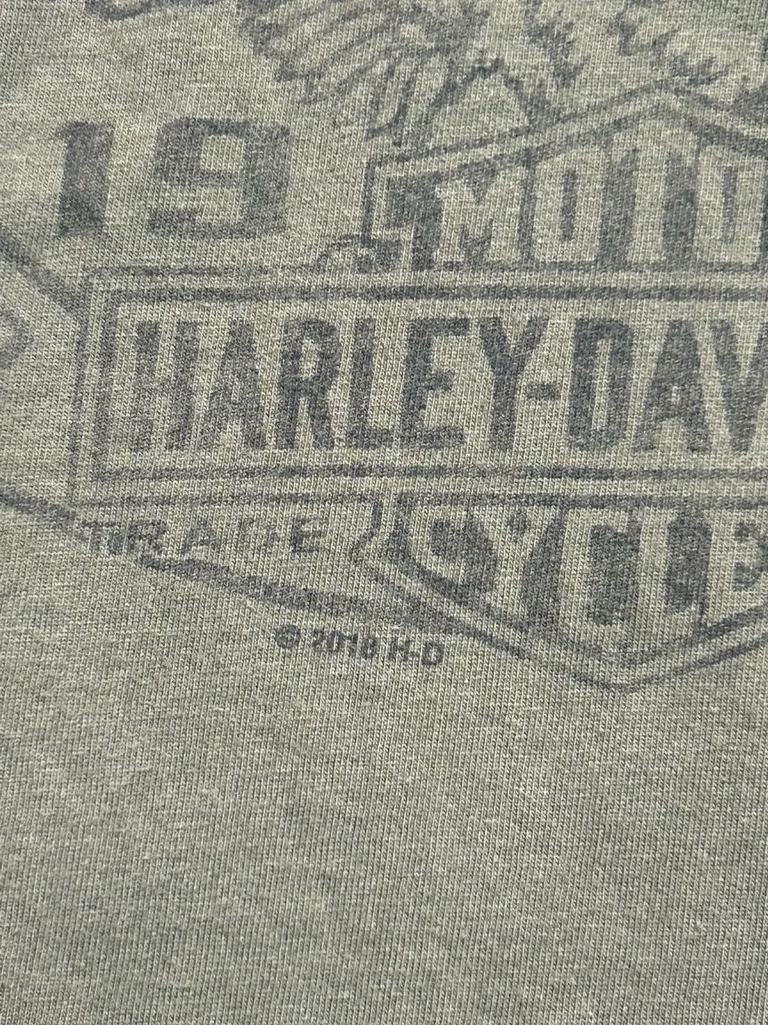 Harley-Davidson Yellowstone T-Shirt Size Medium Olive Green Bozeman Montana 4