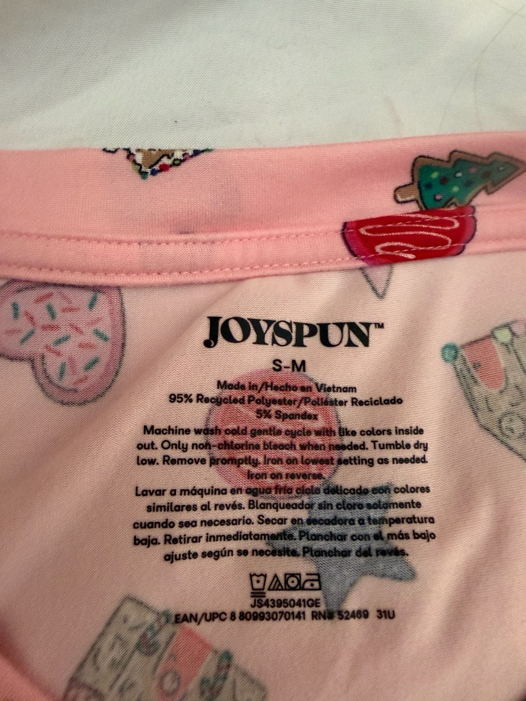 Joyspun Pink Candy Print Short Sleeve Sleep Shirt 4