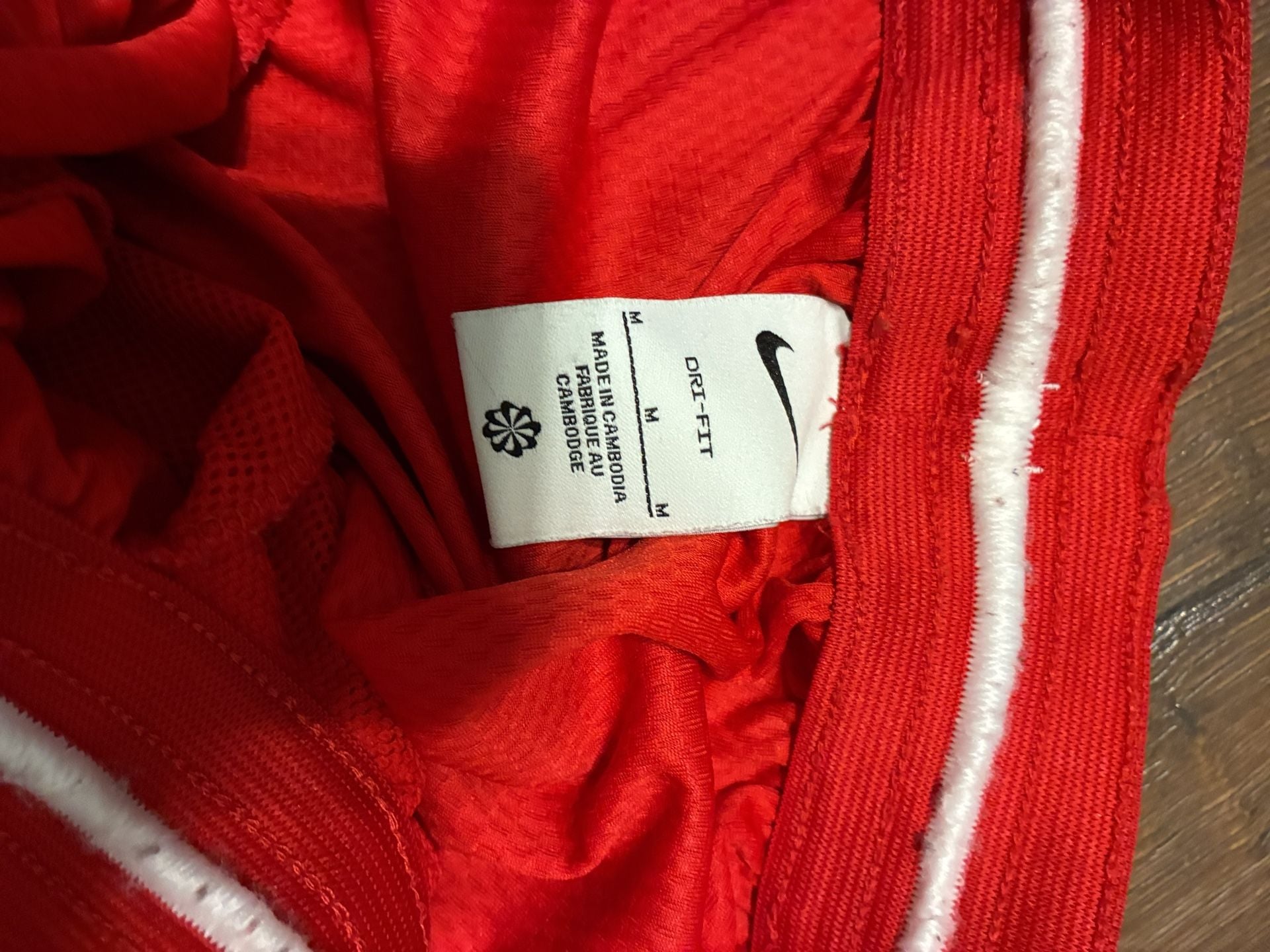 Nike Icon Dri-FIT Basketball Shorts Size M Red White Black 3
