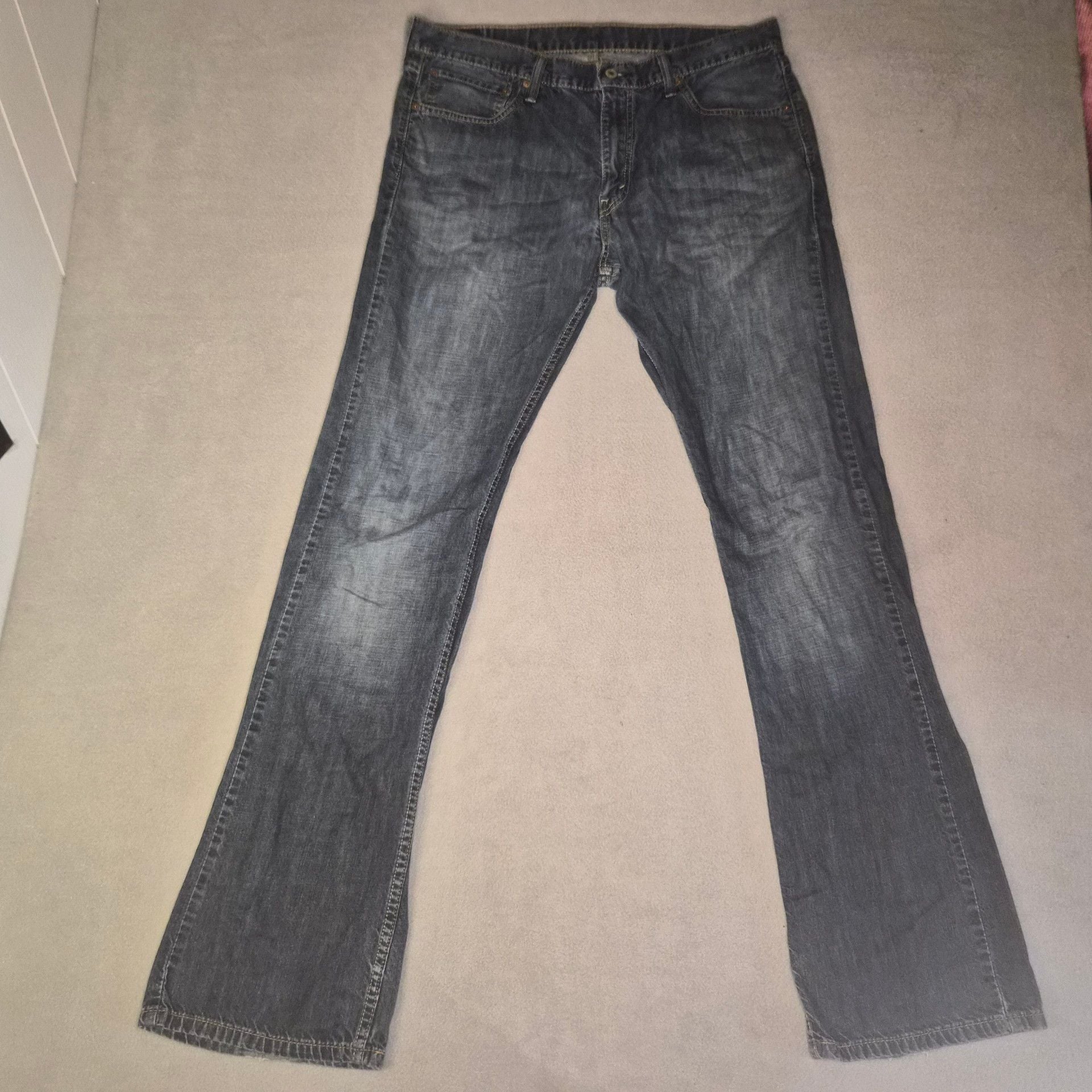 Levi's 527 Bootcut Blue demin wash Jeans Size mens 36x36 4
