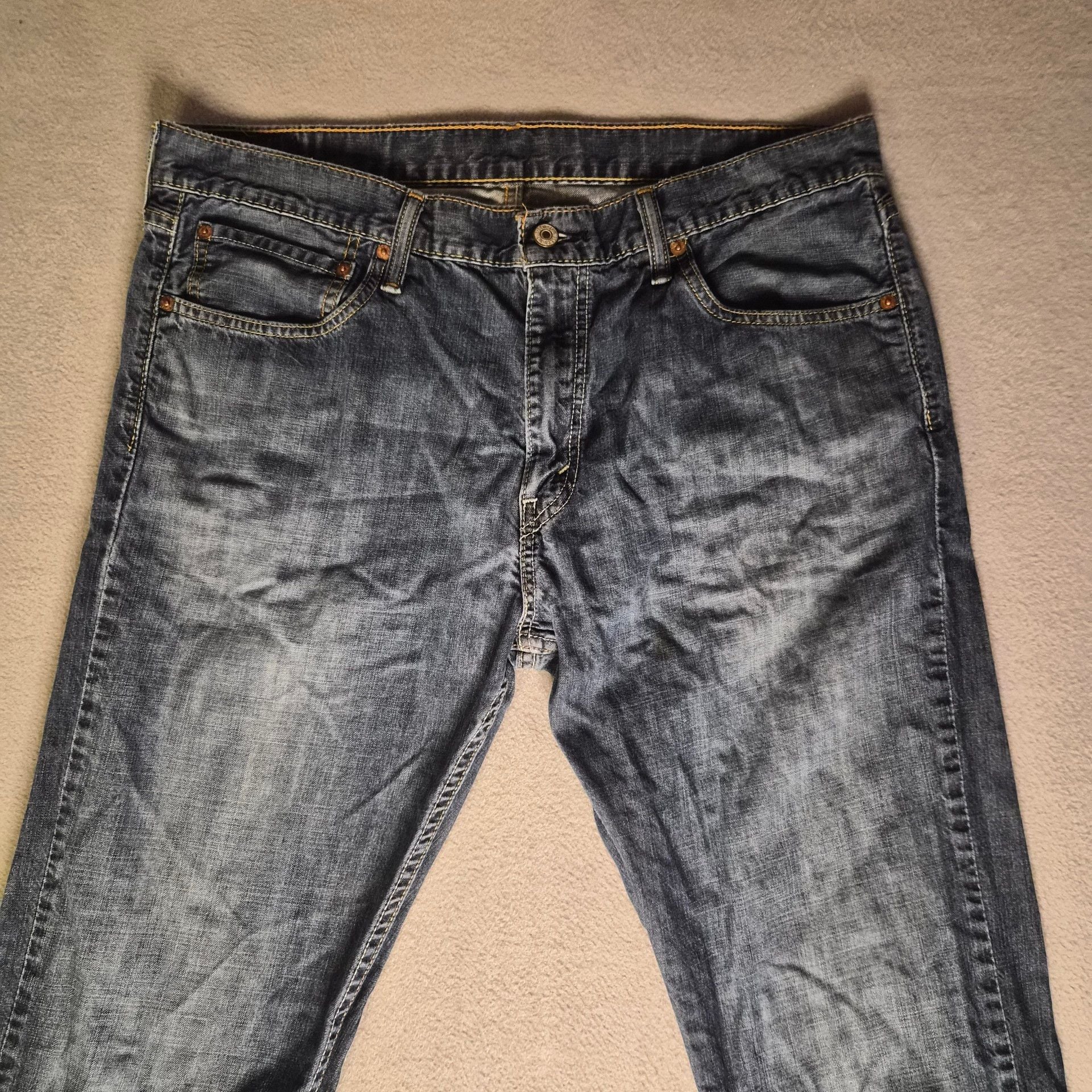 Levi's 527 Bootcut Blue demin wash Jeans Size mens 36x36 5