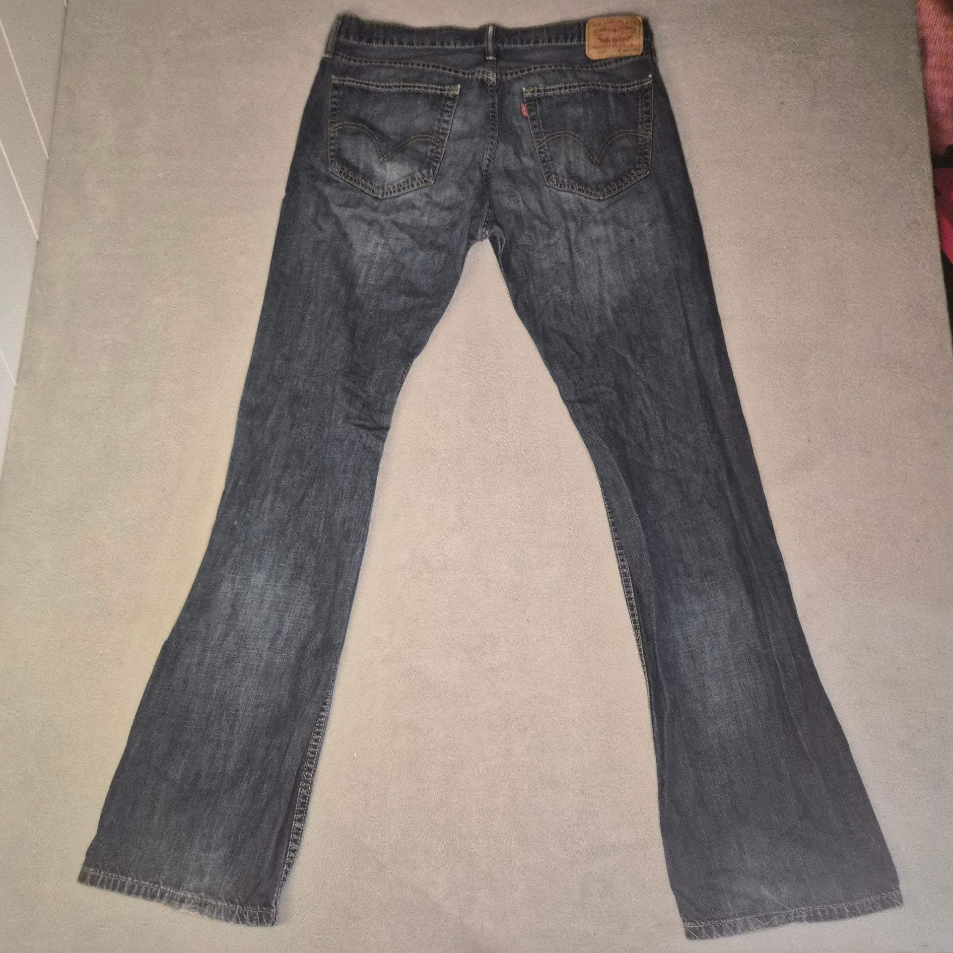 Levi's 527 Bootcut Blue demin wash Jeans Size mens 36x36 9
