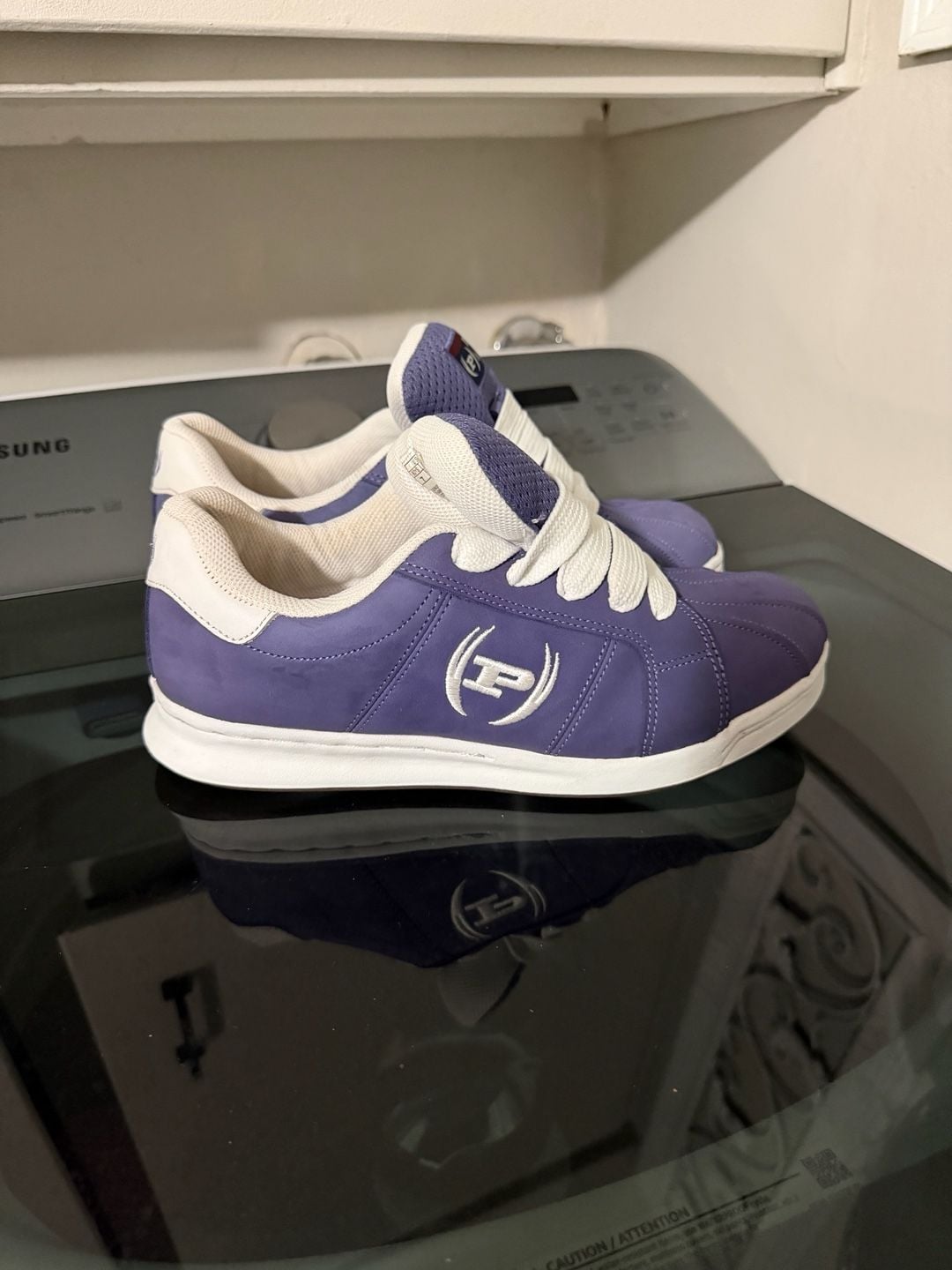 Phat Farm Sneakers Size 8.5 Purple White Leather 2