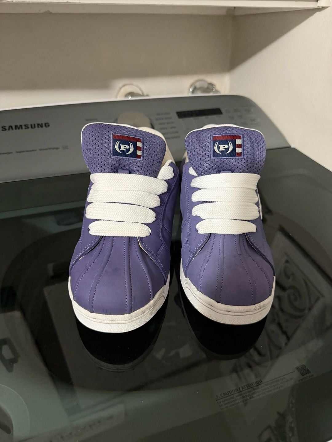 Phat Farm Sneakers Size 8.5 Purple White Leather 3