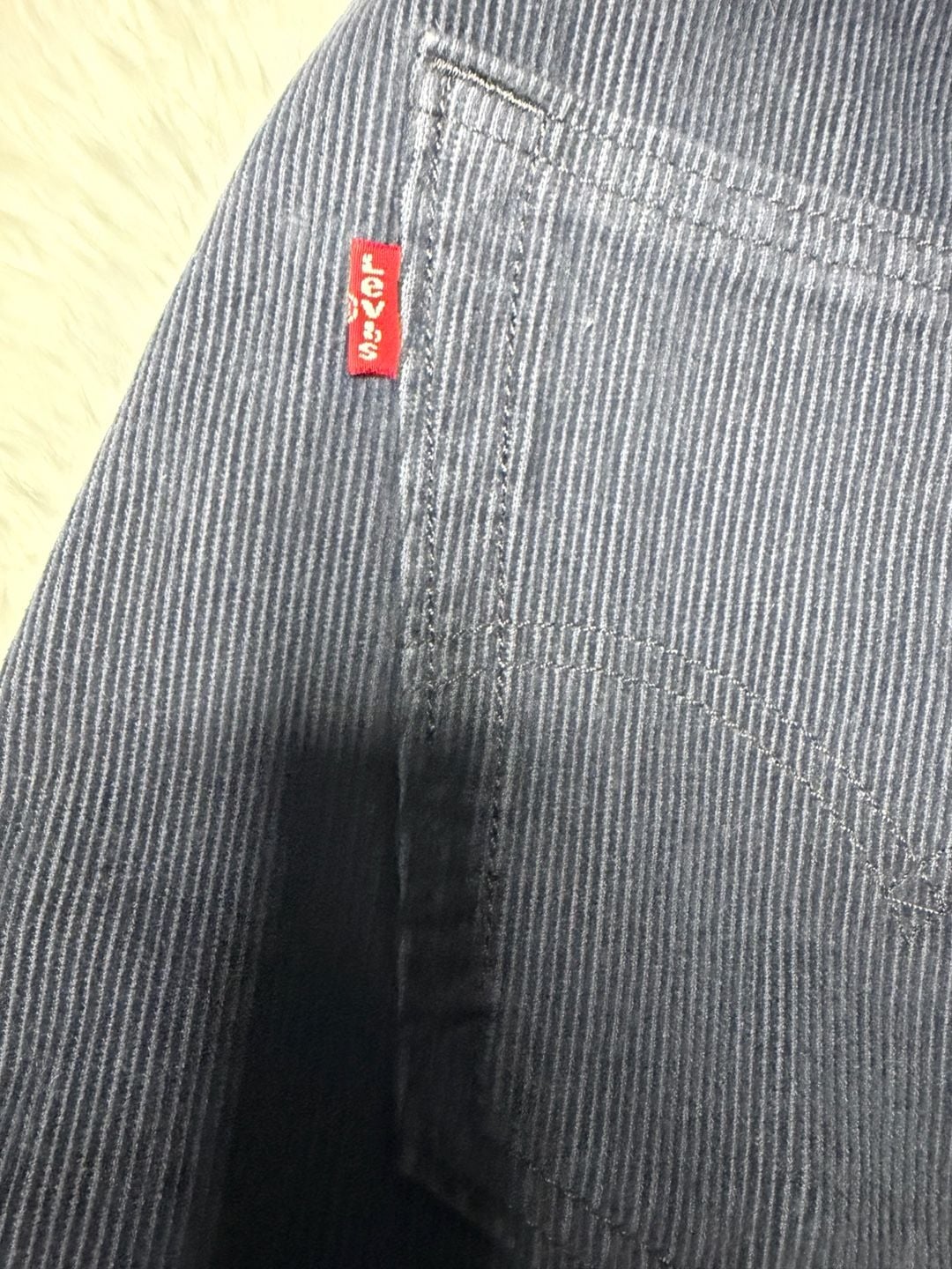 Levi's 502 Corduroy Pants 31x30 Blue Tapered 3