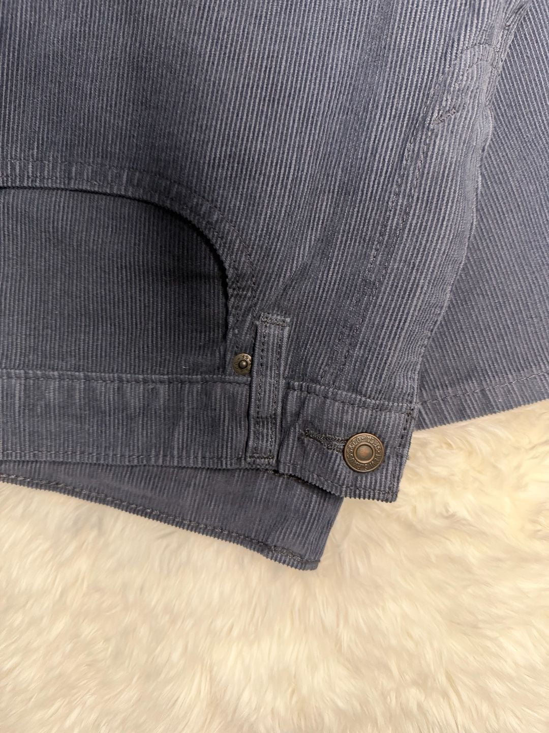 Levi's 502 Corduroy Pants 31x30 Blue Tapered 4