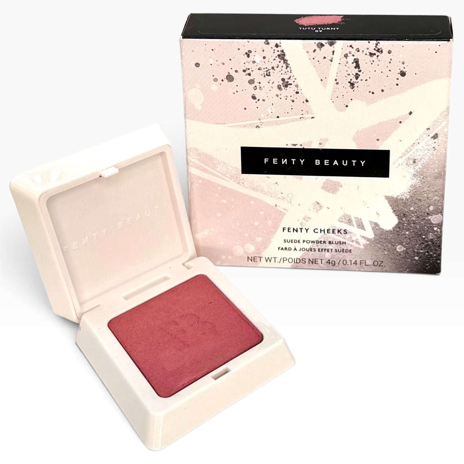 Fenty Beauty Fenty Cheeks Tutu Turnt 09 Suede Powder Blush 4g w/ Box LIKE NEW 2