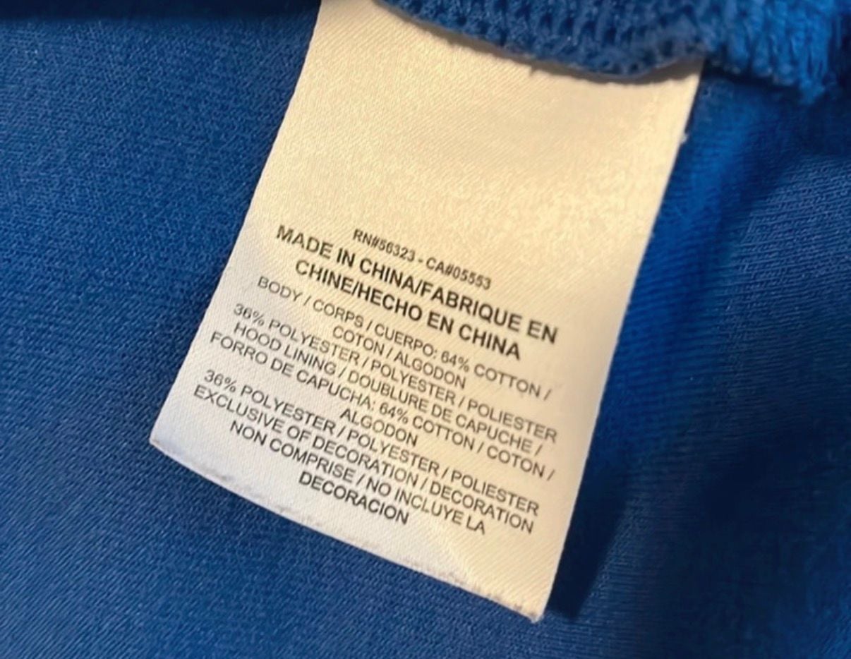 Nike Tech Fleece Windrunner Size M Blue Full-Zip Hoodie Sweatshirt 6