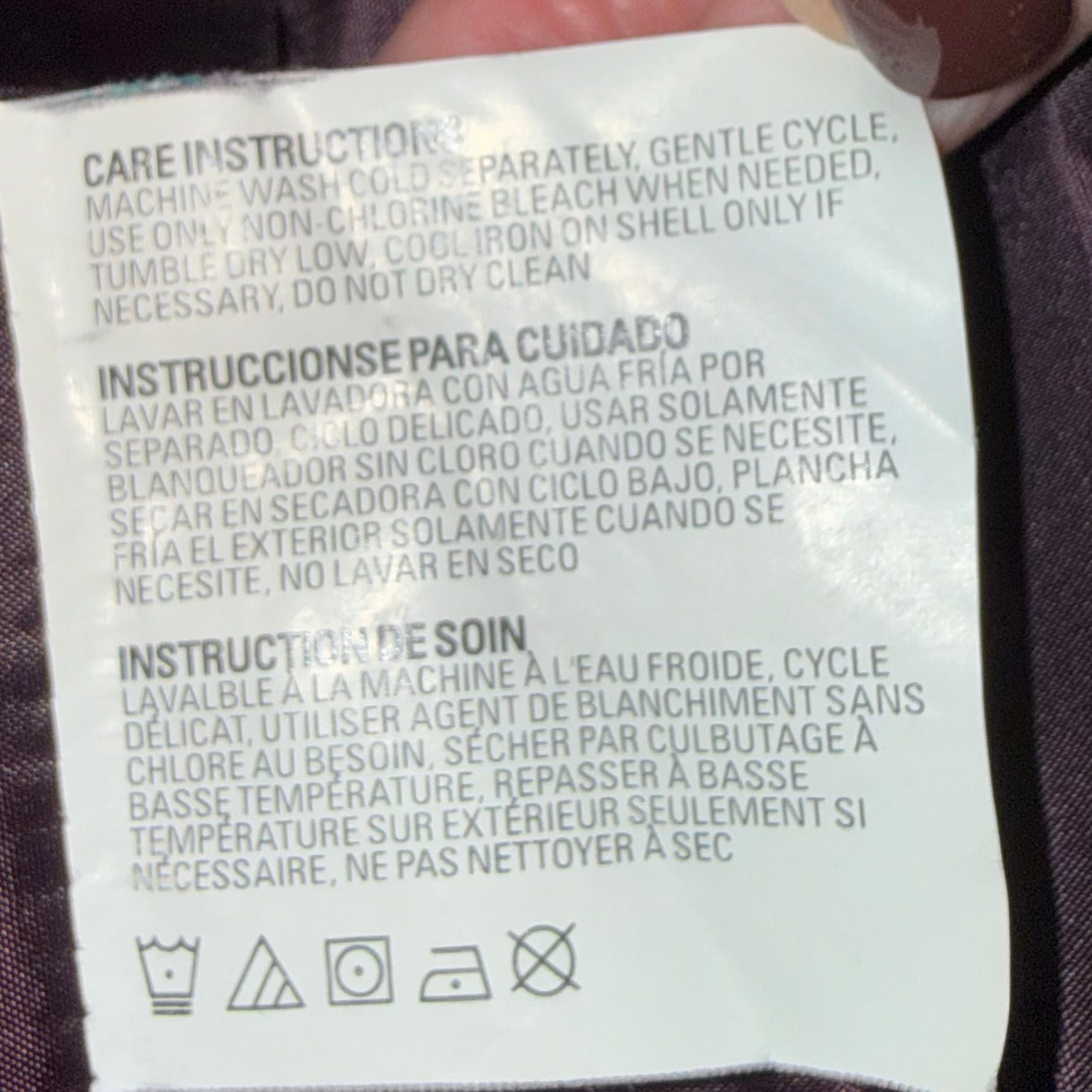 Vintage Y2K Esprit Quilted Hooded Jacket Women’s Plum-S 12