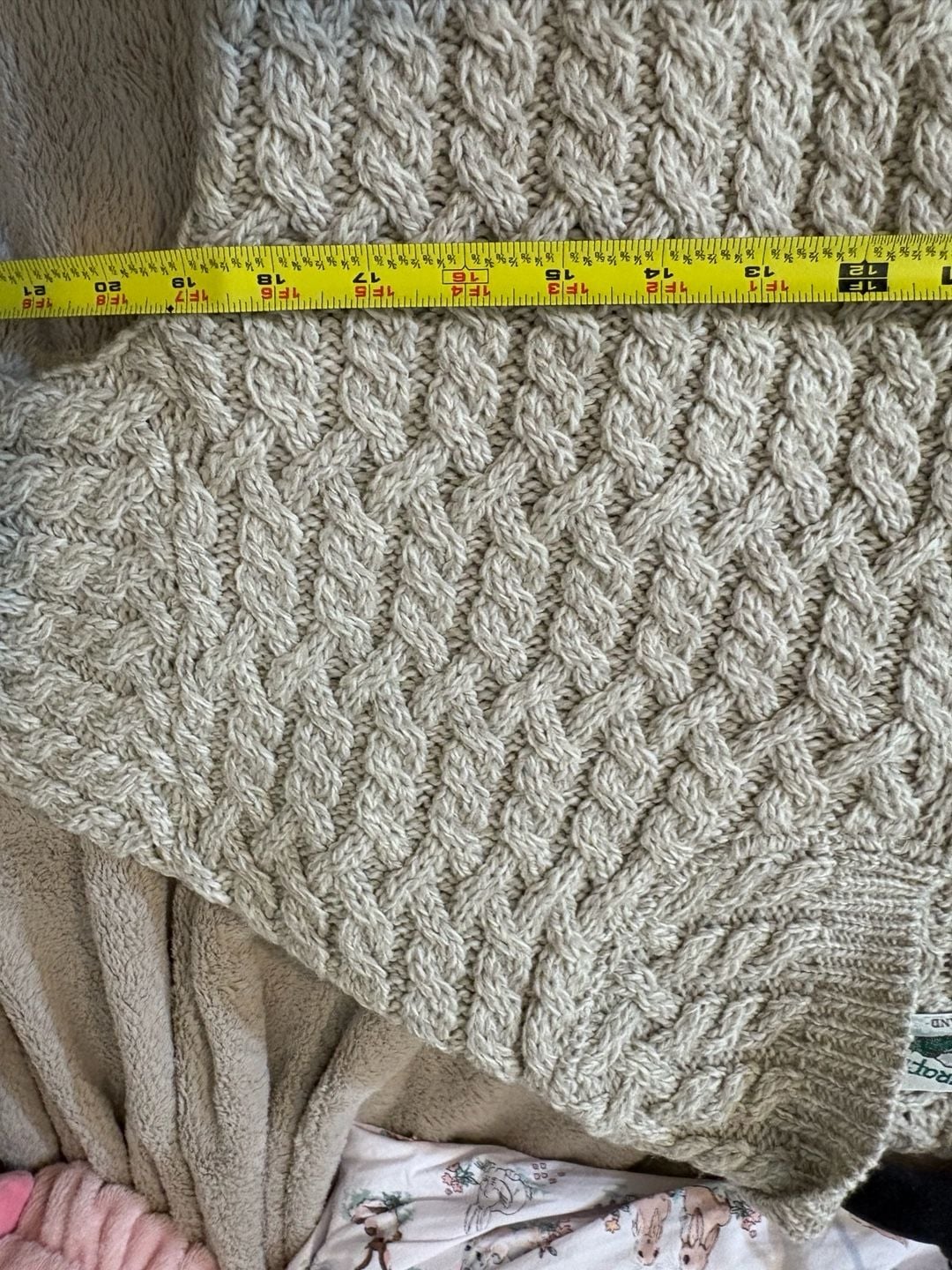 Aran Crafts Full Zip Hooded Sweater Size M Merino Wool 7