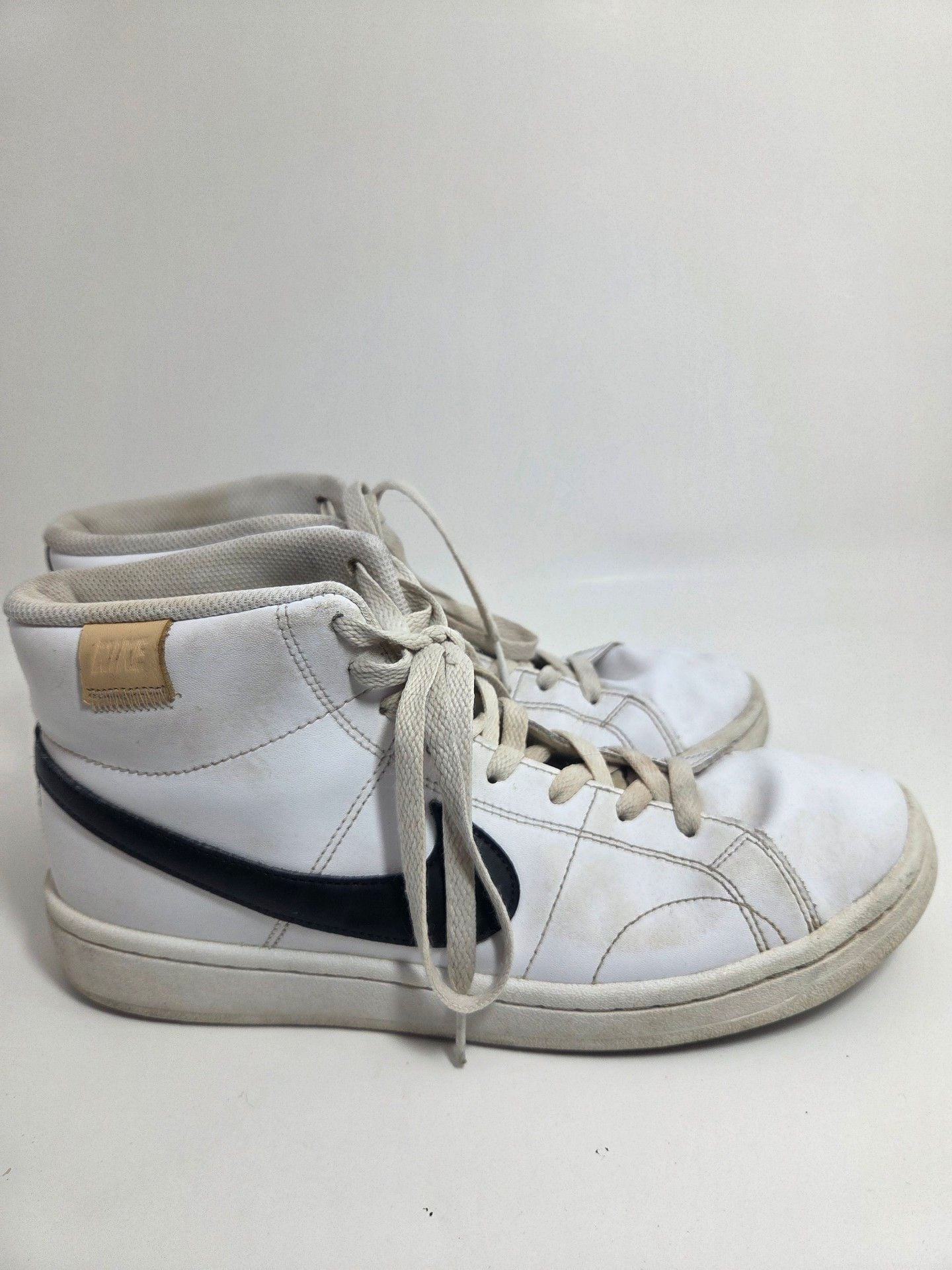 Nike Court Legacy Mid Size 8 White Black Sneakers CQ9179-100 3