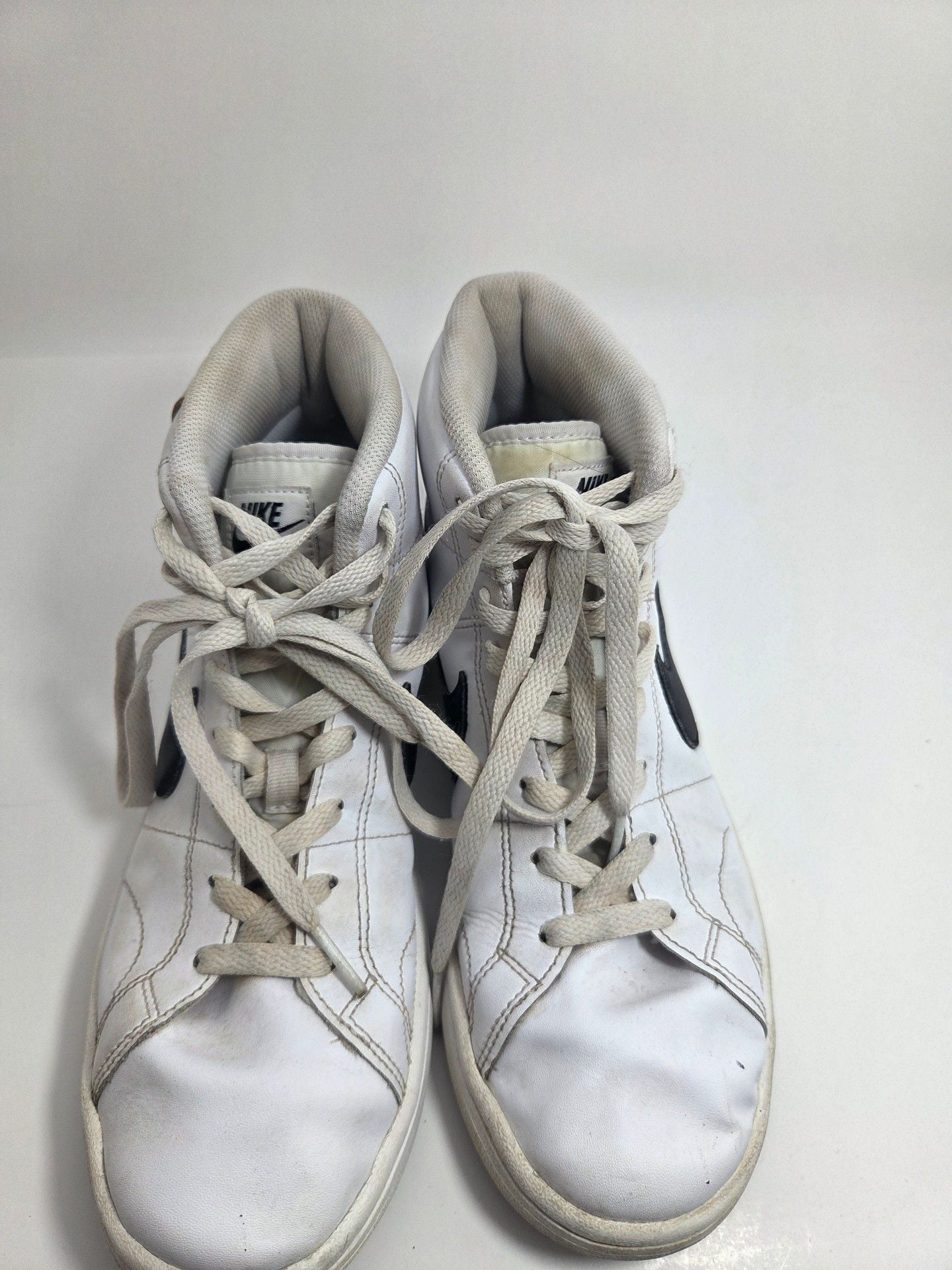 Nike Court Legacy Mid Size 8 White Black Sneakers CQ9179-100 11
