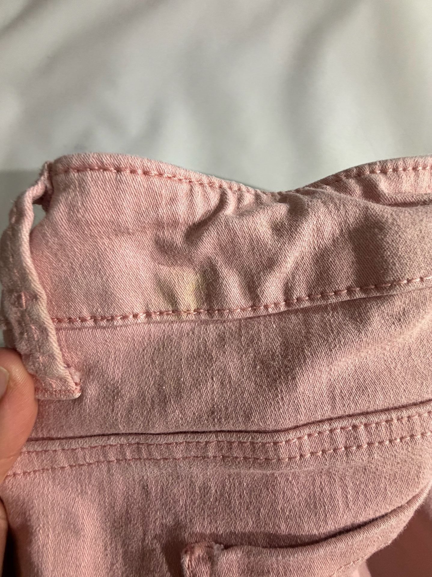 Time and Tru Pink Cuffed Elastic Waist Denim Shorts Size XL 16-18 8