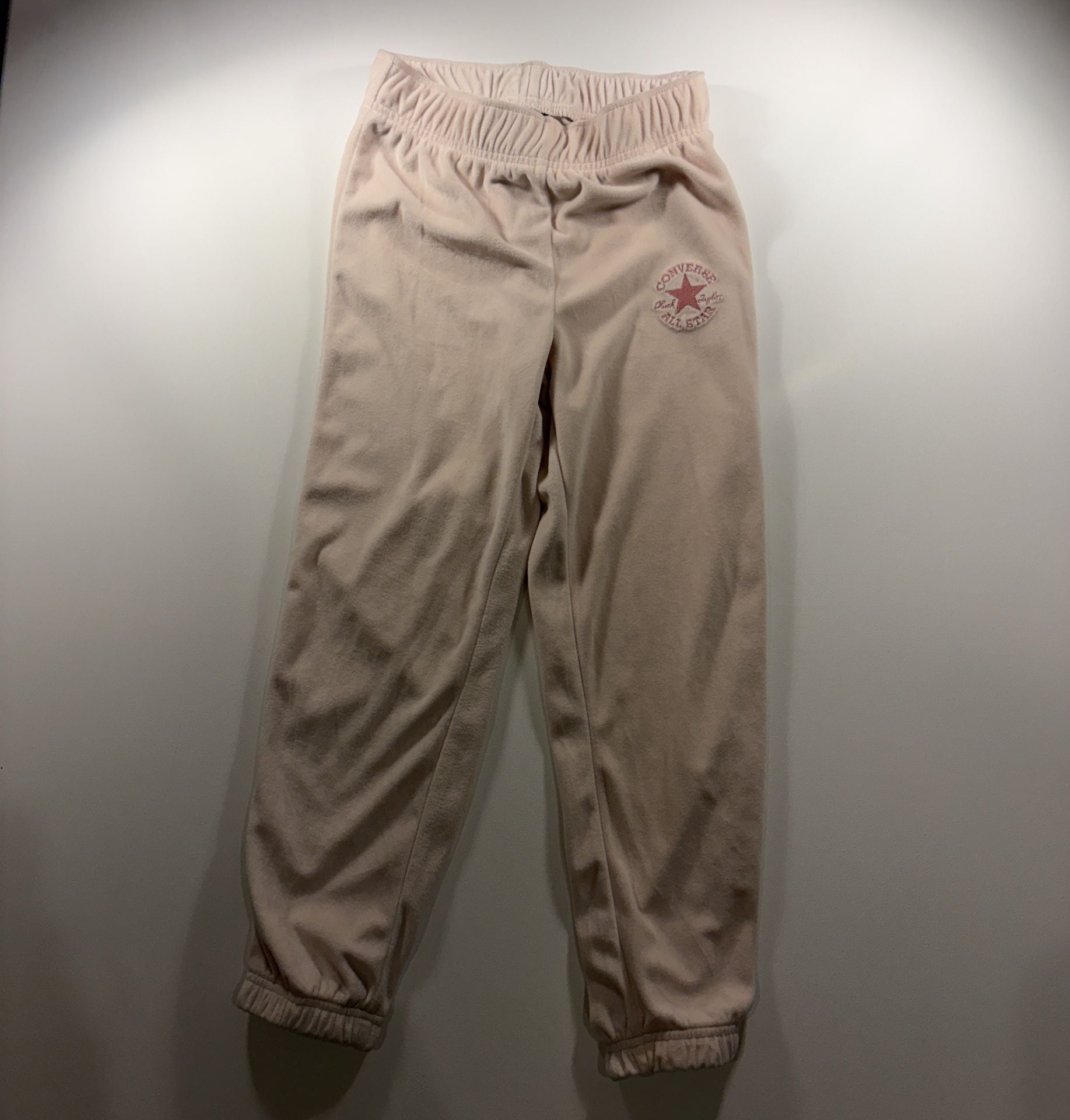 Converse Sweatpants Size S Pink Velour Joggers 2