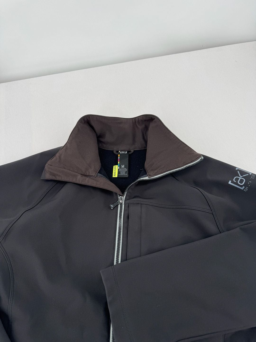 Burton AK Dryride Softshell Jacket Size M Black Full Zip 2