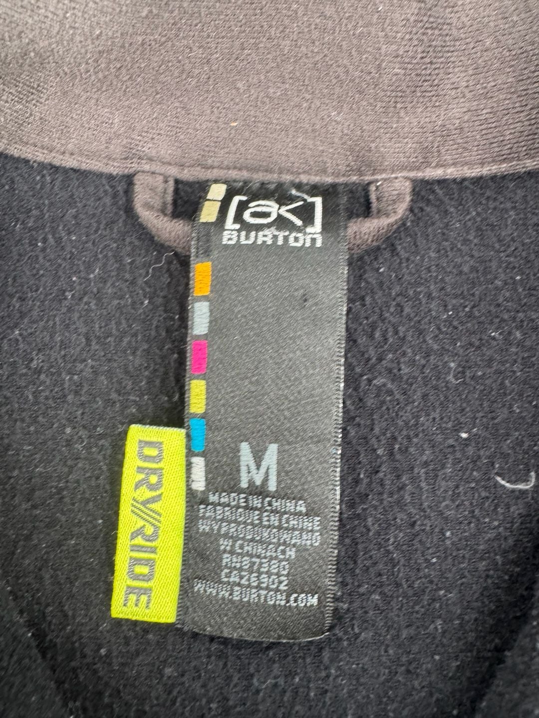 Burton AK Dryride Softshell Jacket Size M Black Full Zip 5