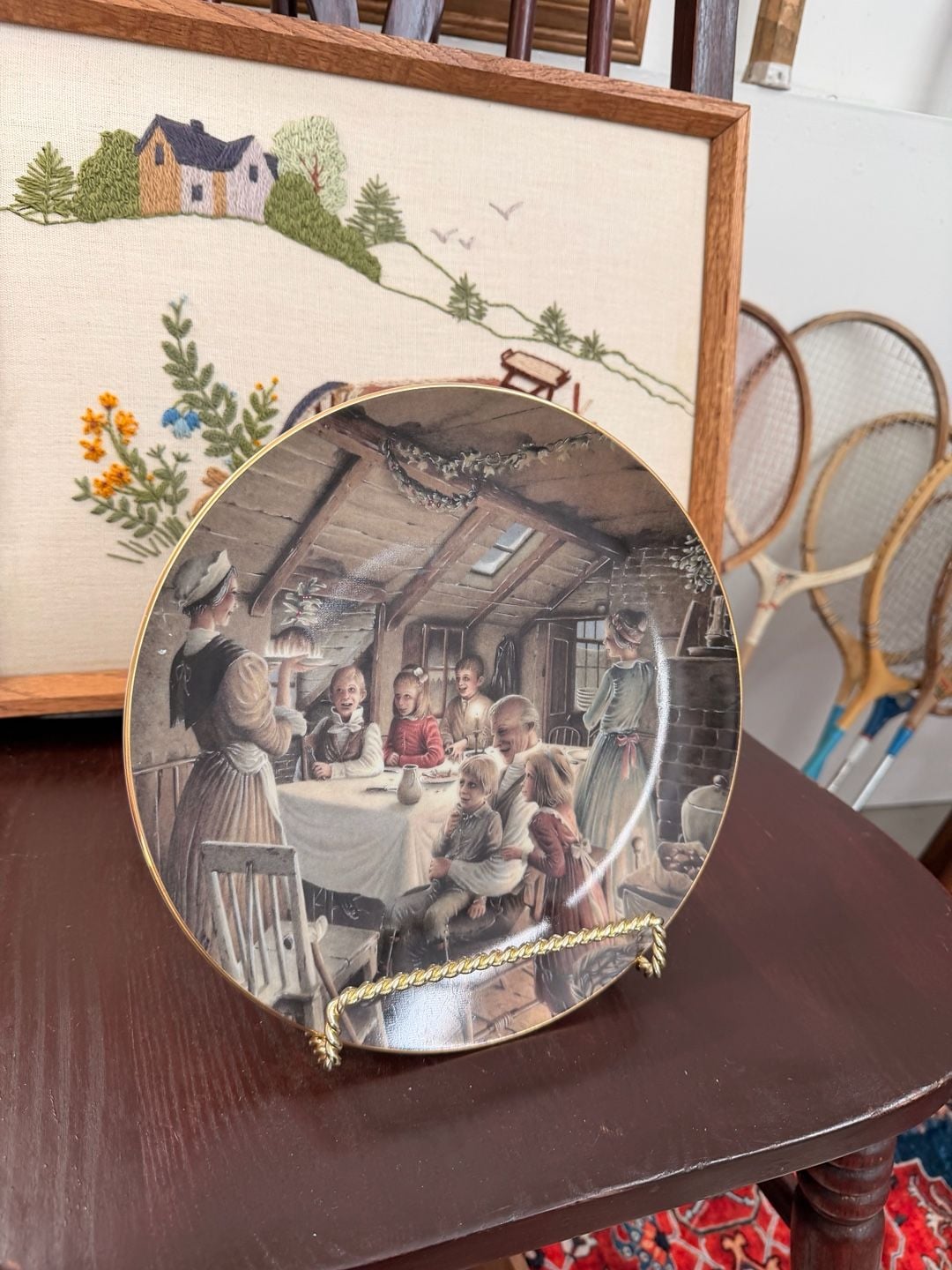 Department 56 A Christmas Carol The Cratchit's Christmas Pudding Plate 1991 1
