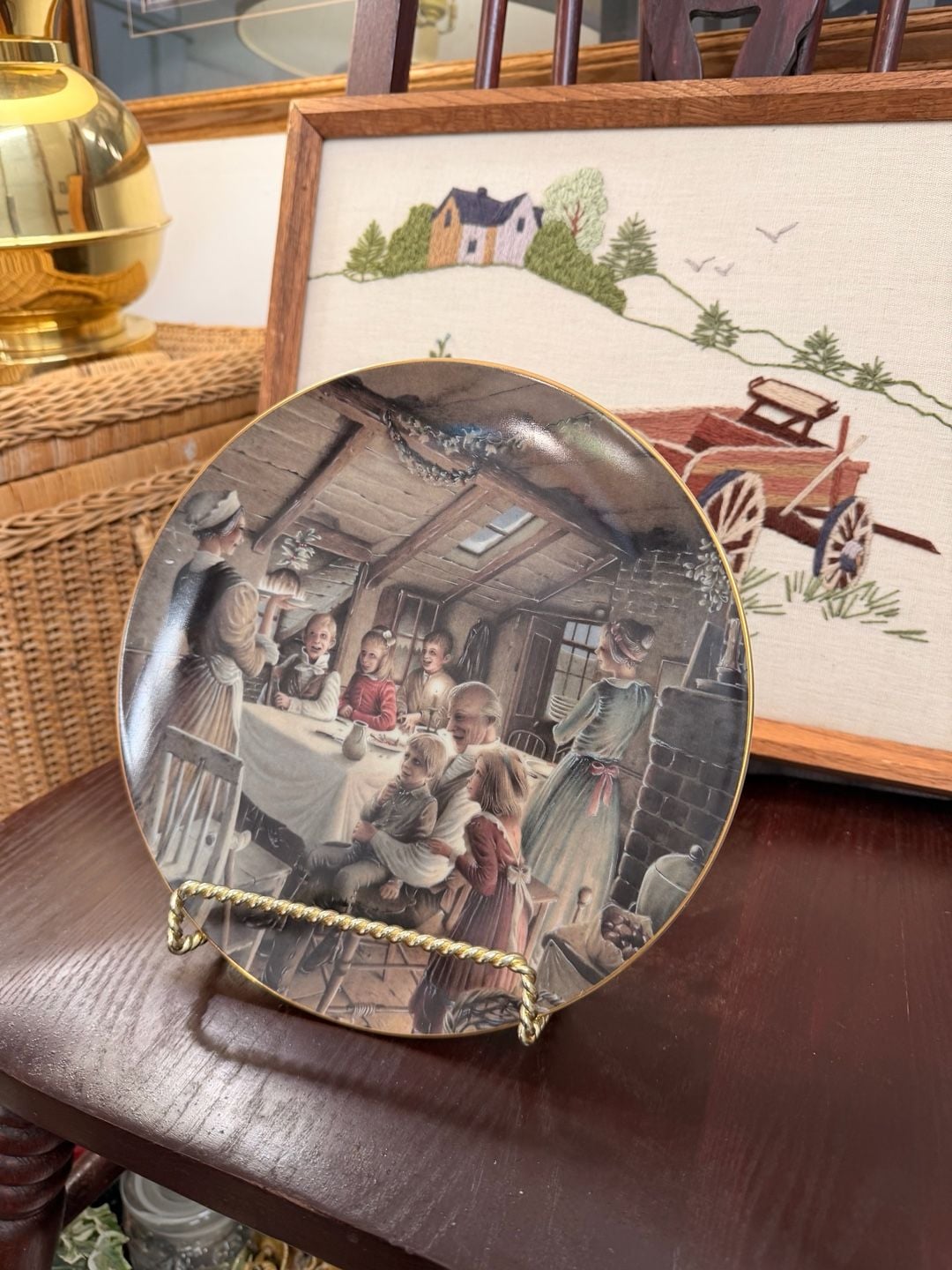 Department 56 A Christmas Carol The Cratchit's Christmas Pudding Plate 1991 9