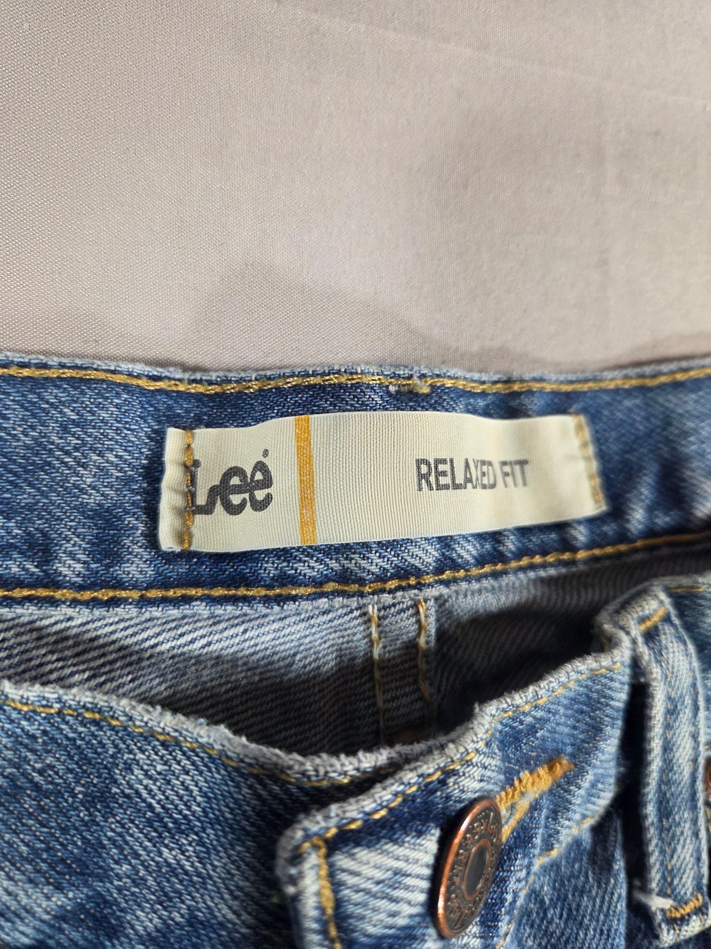 Lee Relaxed Fit Jeans Blue Denim 10