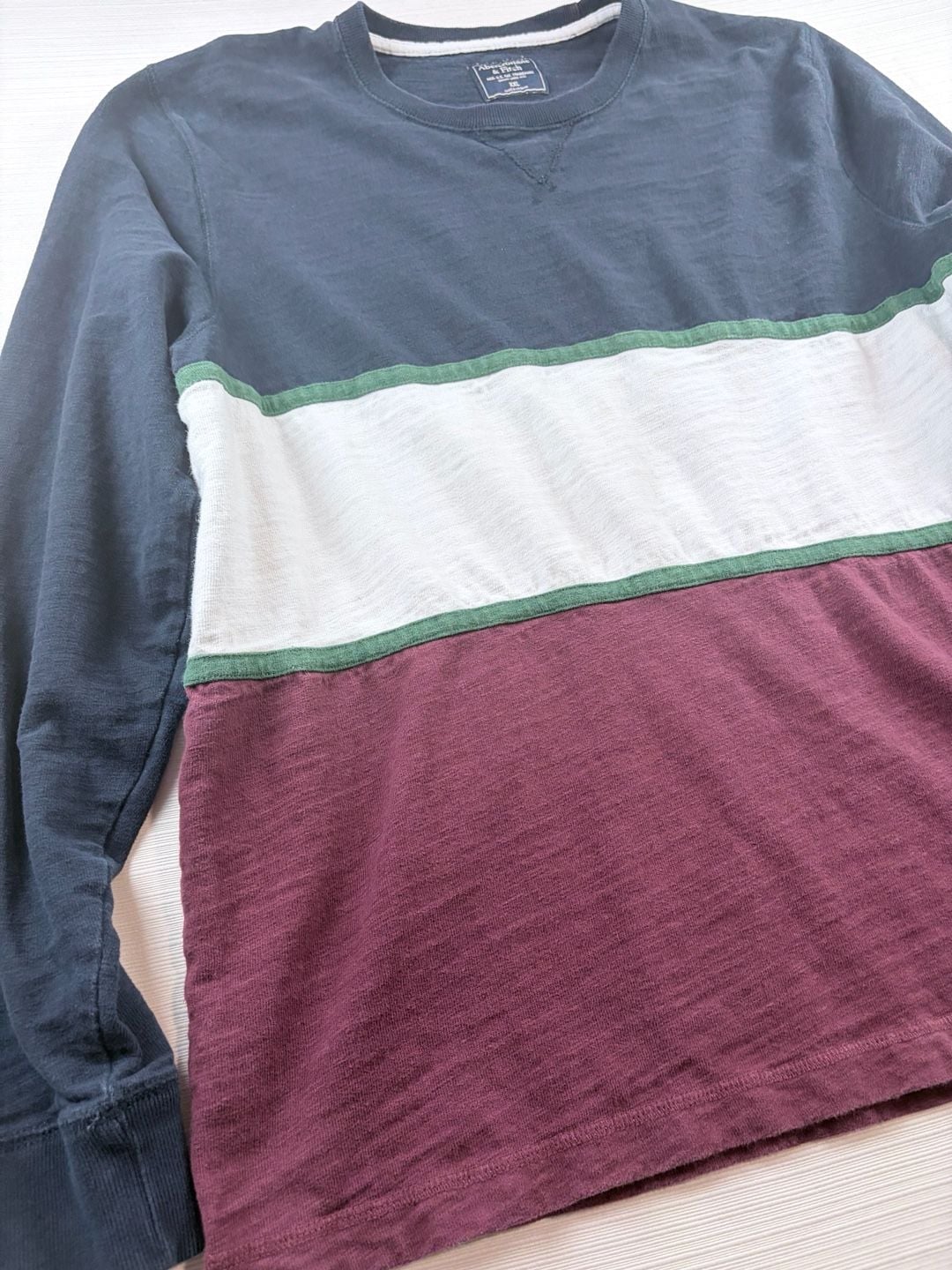 Abercrombie & Fitch Colorblock Long Sleeve Shirt Size XXL 3