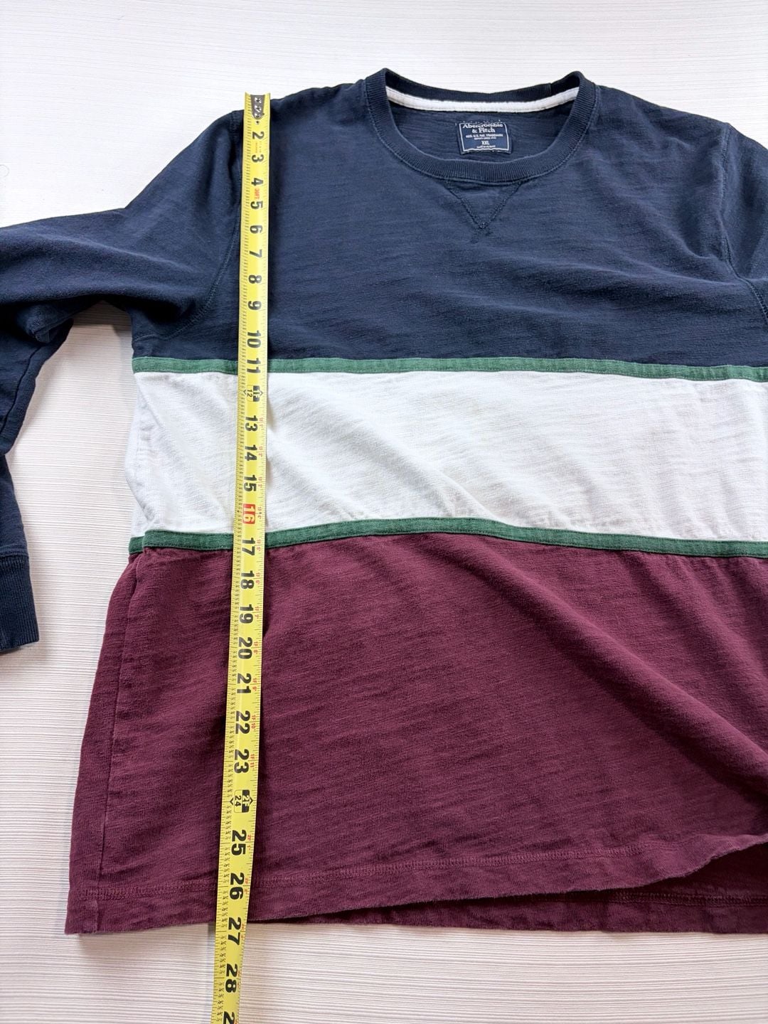 Abercrombie & Fitch Colorblock Long Sleeve Shirt Size XXL 8
