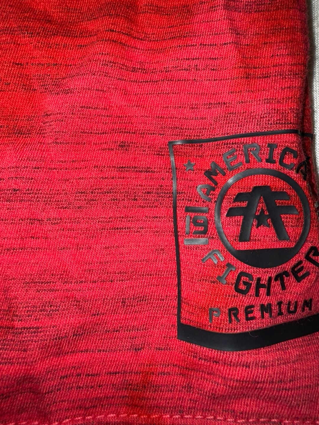 American Fighter Graphic T-Shirt XL Red Cotton Blend 3