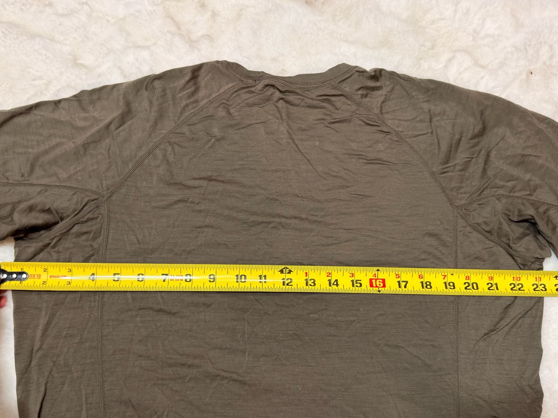 Stone Glacier Chinook Merino Crew SS Size X-Large Brown Wool T-Shirt 7