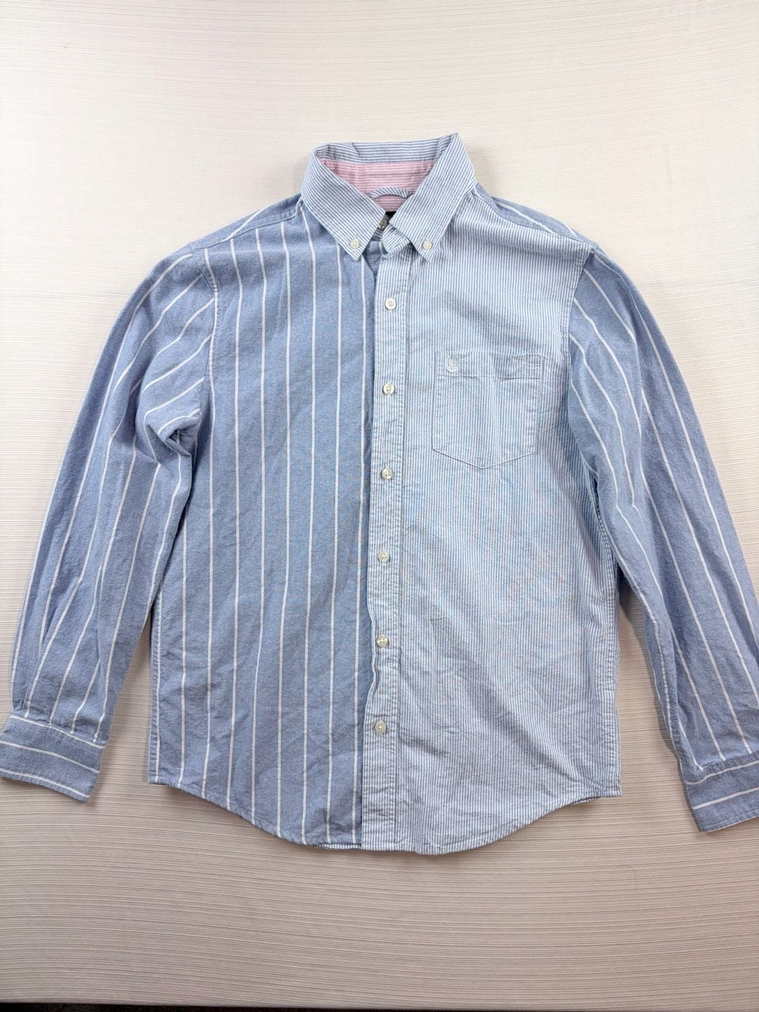 Chaps Button Down Shirt Size S Blue Seacoast Wash Striped Long Sleeve 2