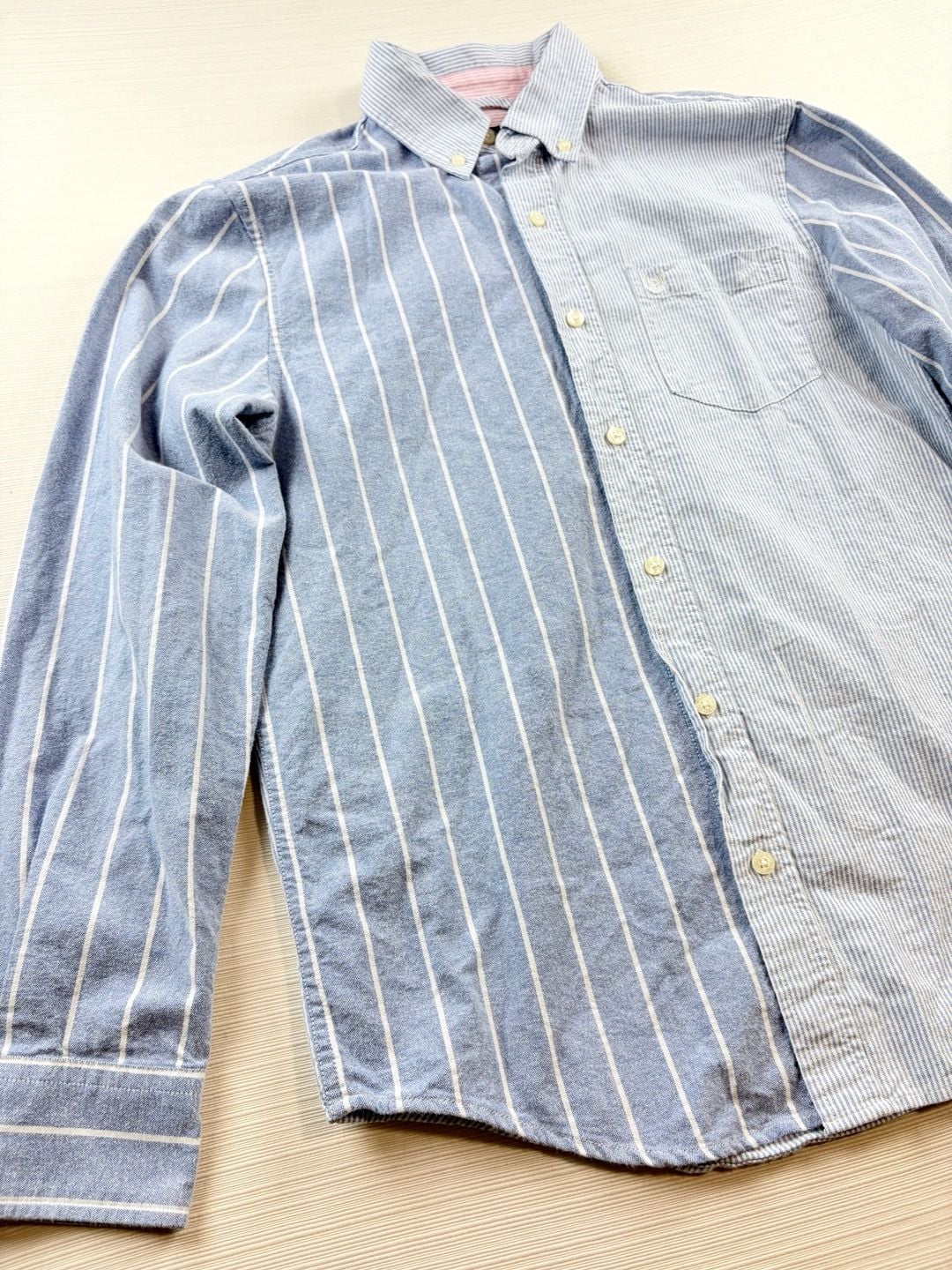 Chaps Button Down Shirt Size S Blue Seacoast Wash Striped Long Sleeve 3