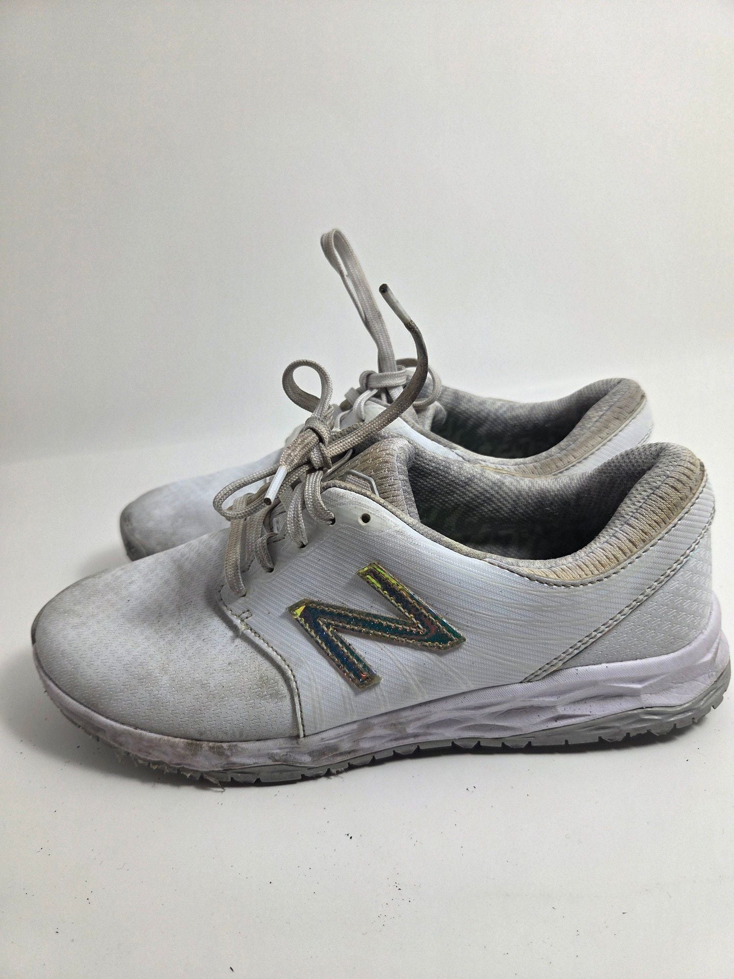 New Balance Fresh Foam NBGW4002WM Size 8.5 White Golf Shoes 4