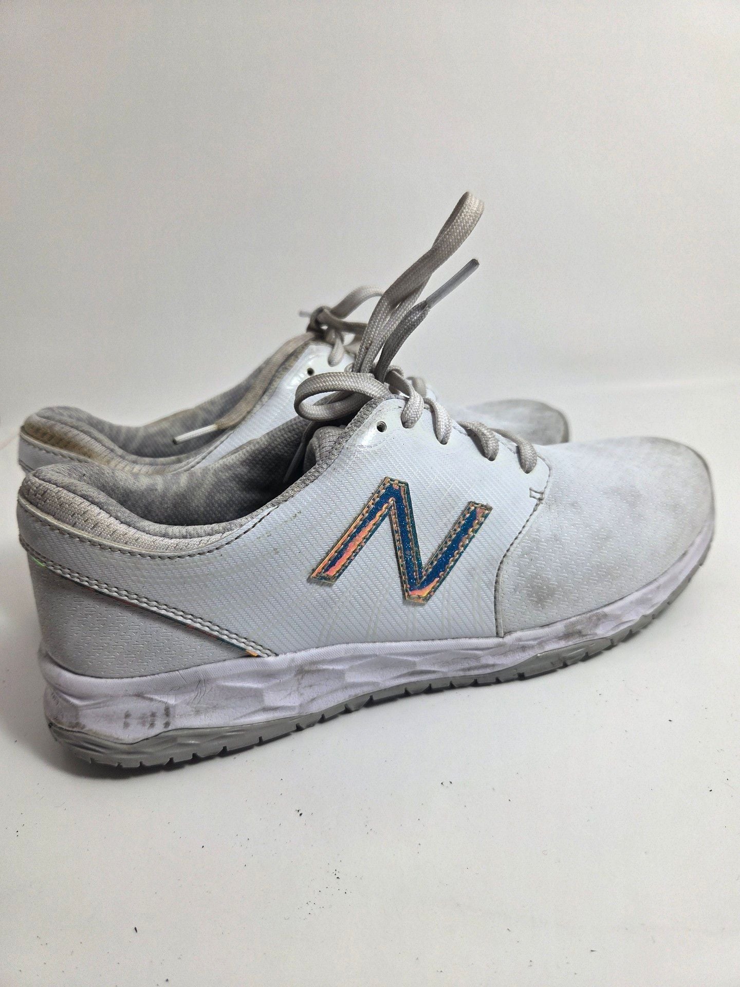 New Balance Fresh Foam NBGW4002WM Size 8.5 White Golf Shoes 6
