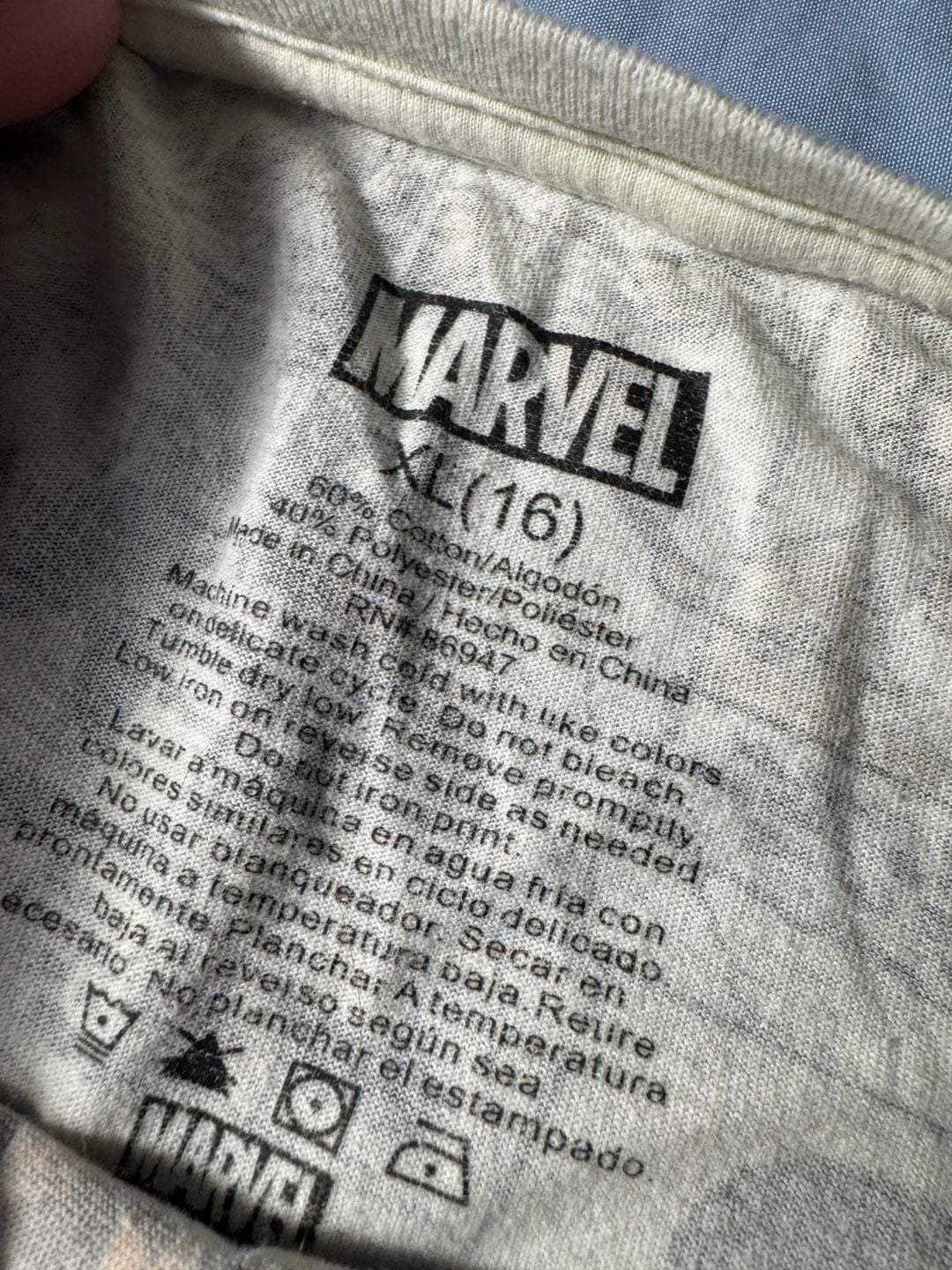 Youth Marvel Comics Comic Print T-Shirt Size XL(16) All Over Print AOP 2