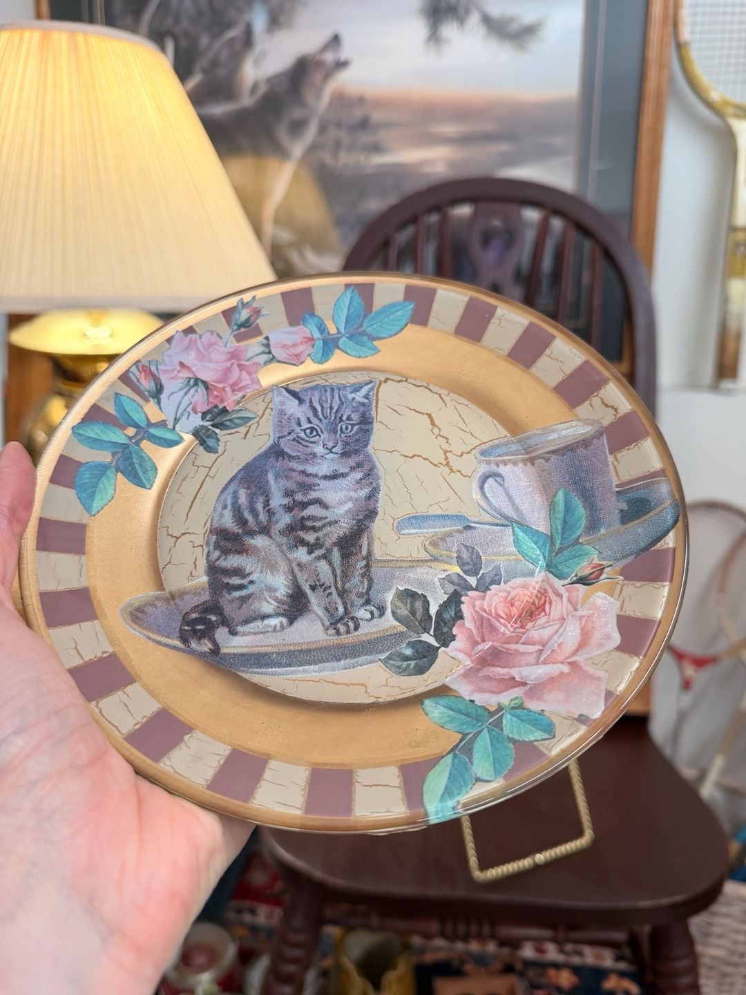 Katherine's Collection Cats Decorative Plate Wall Plate Home Cottage Decor 5