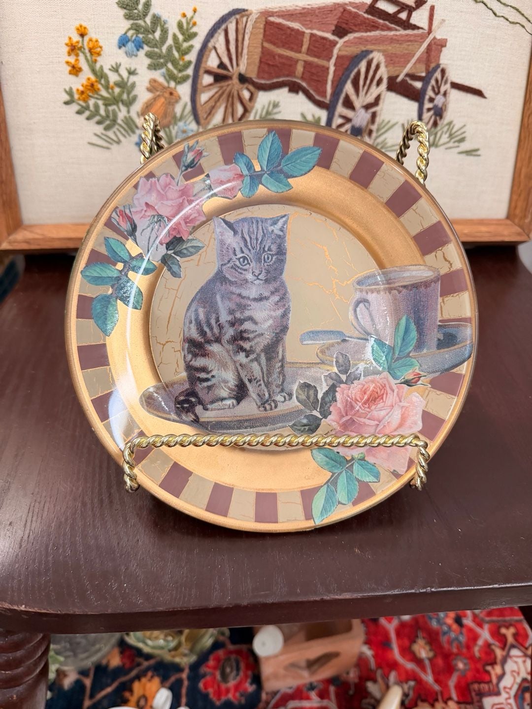 Katherine's Collection Cats Decorative Plate Wall Plate Home Cottage Decor 6