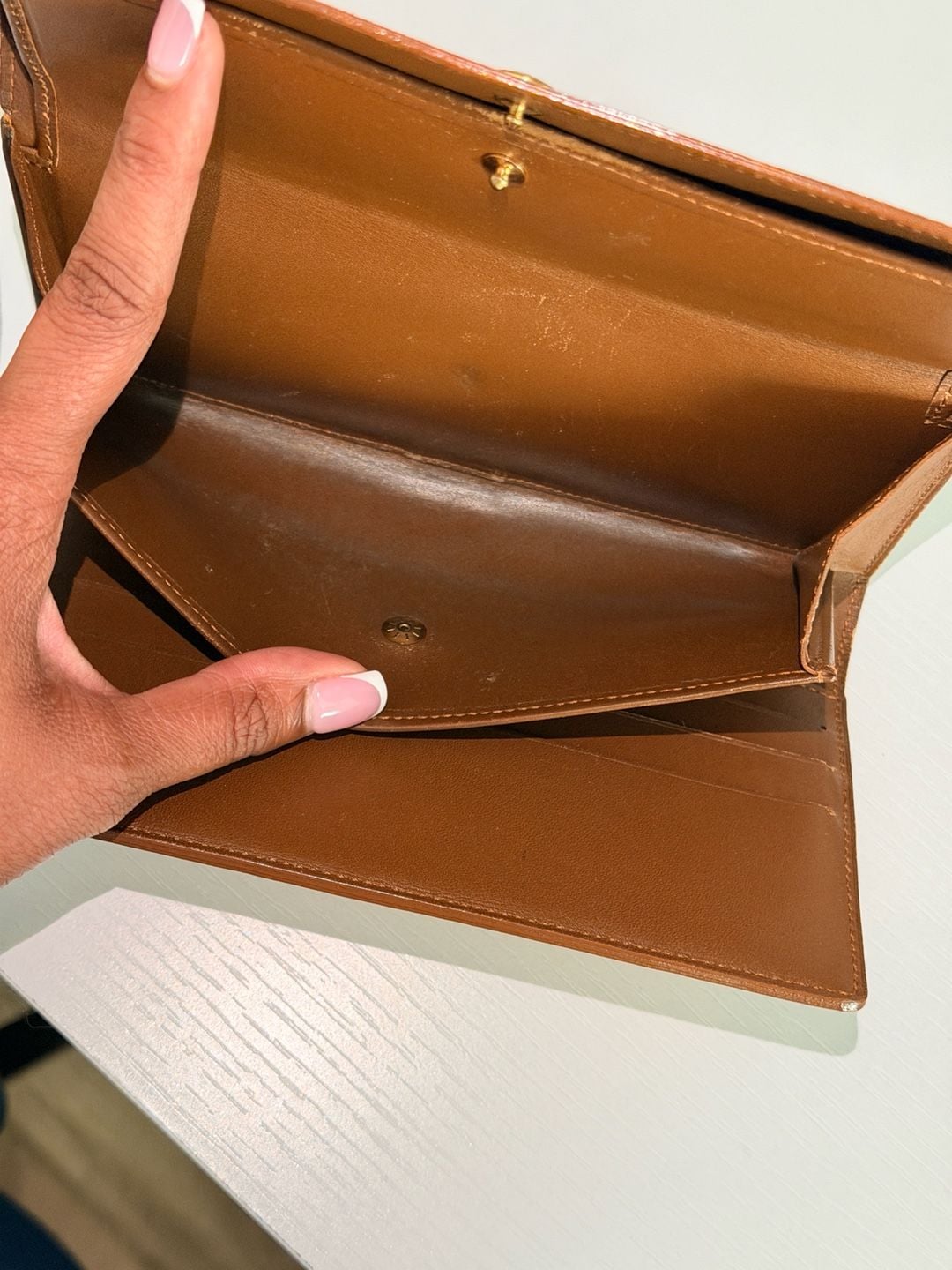 Louis Vuitton Monogram Vernis International Wallet Bronze Patent Leather 5