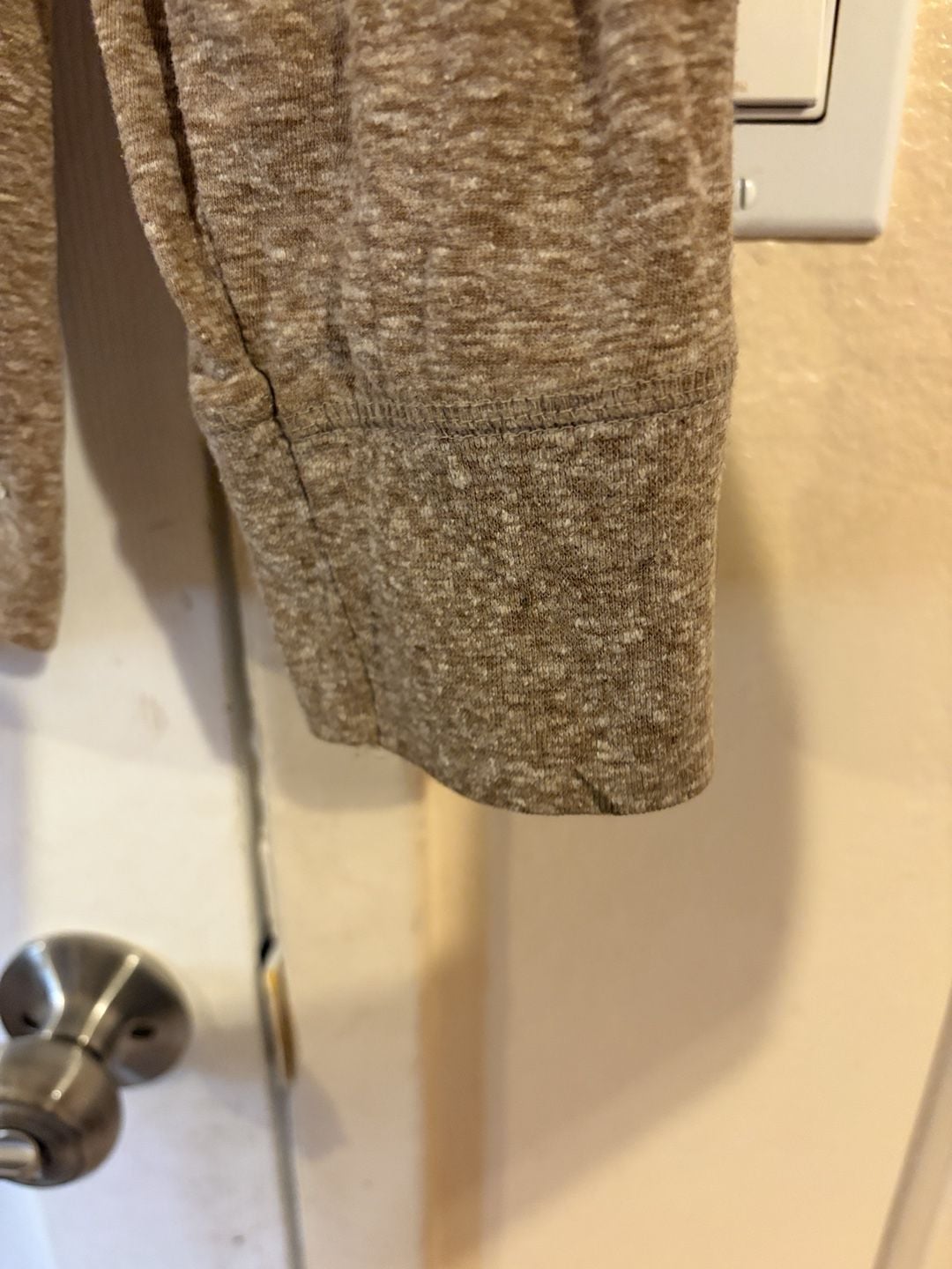 Alexander Julian Colours Long Sleeve Henley Shirt Brown Heather M 8